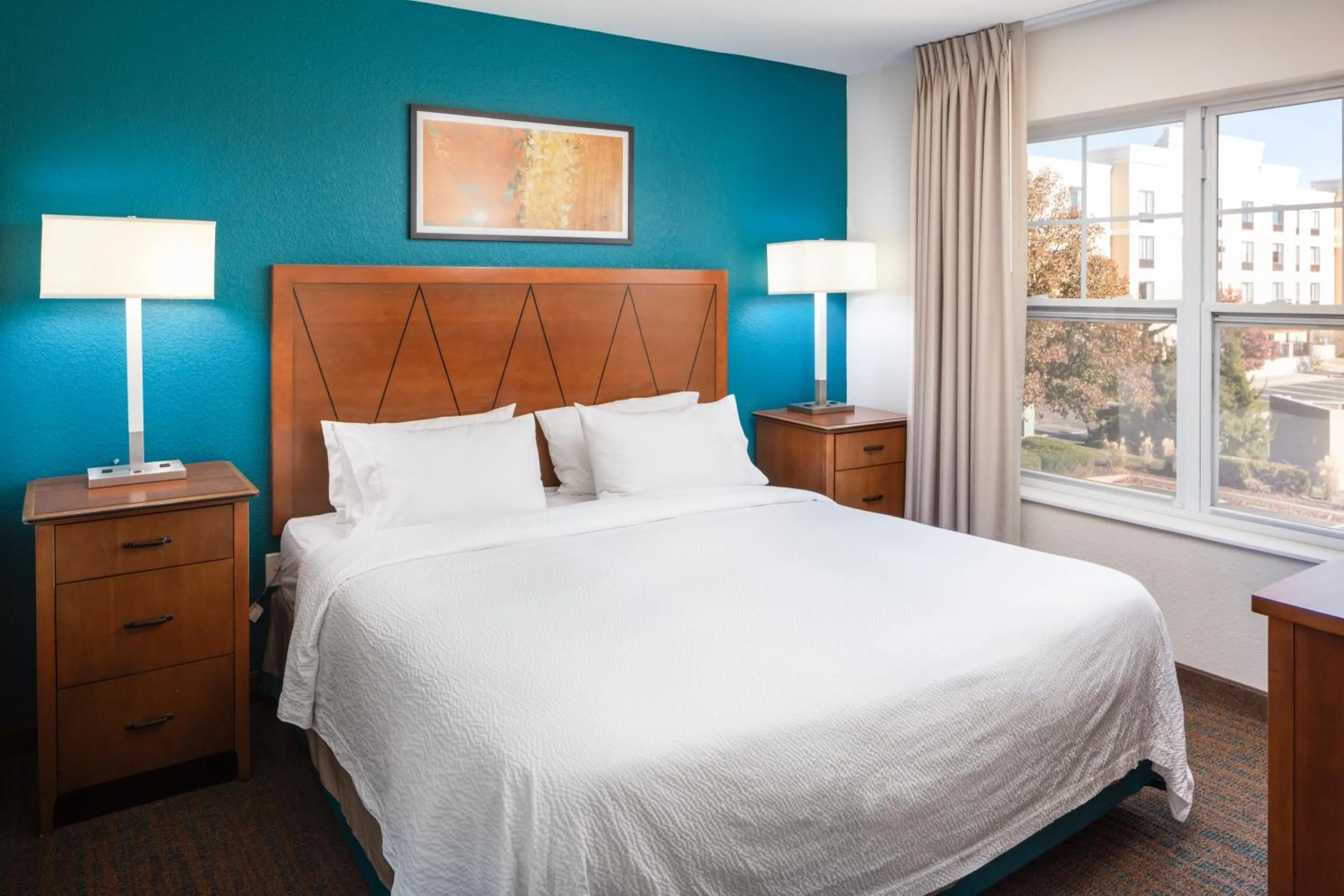 Bedroom, Bed in Residence Inn by Marriott Wichita East At Plazzio