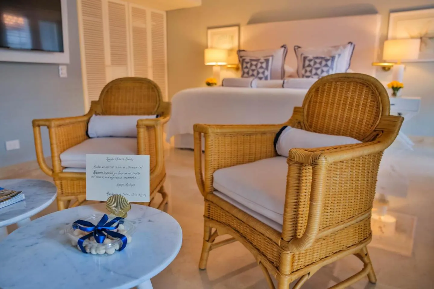 Bed in Casa La Merced by Mustique