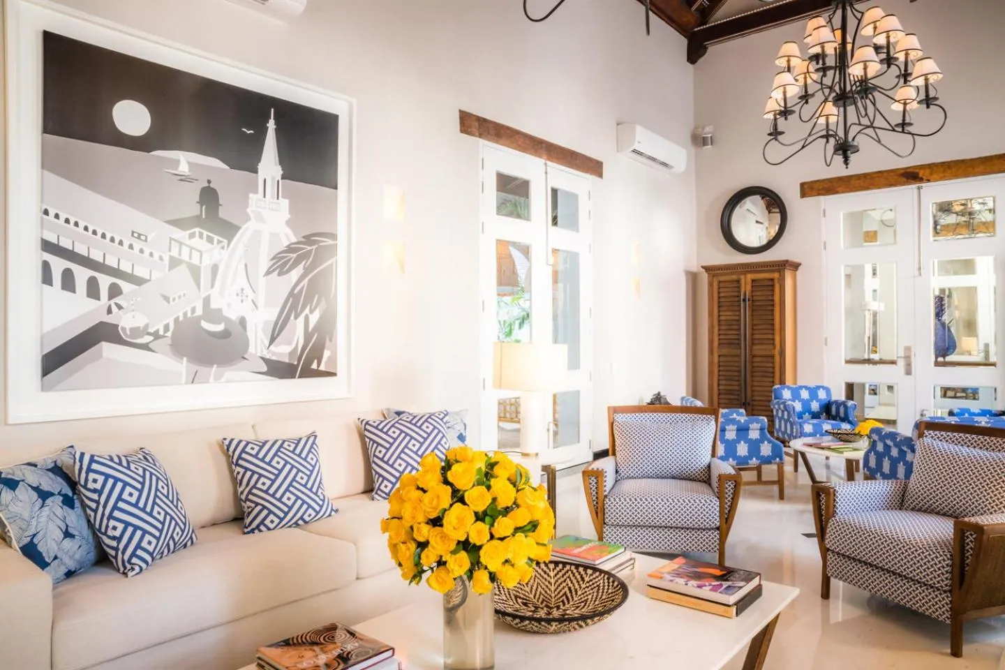 Living room in Casa La Merced by Mustique