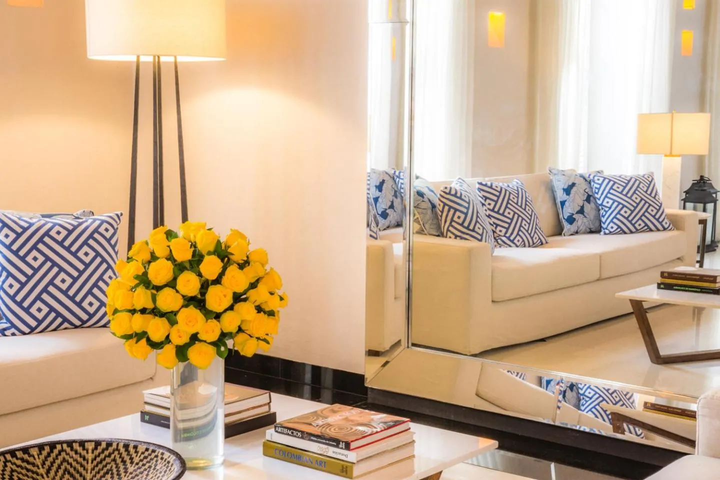 Living room in Casa La Merced by Mustique