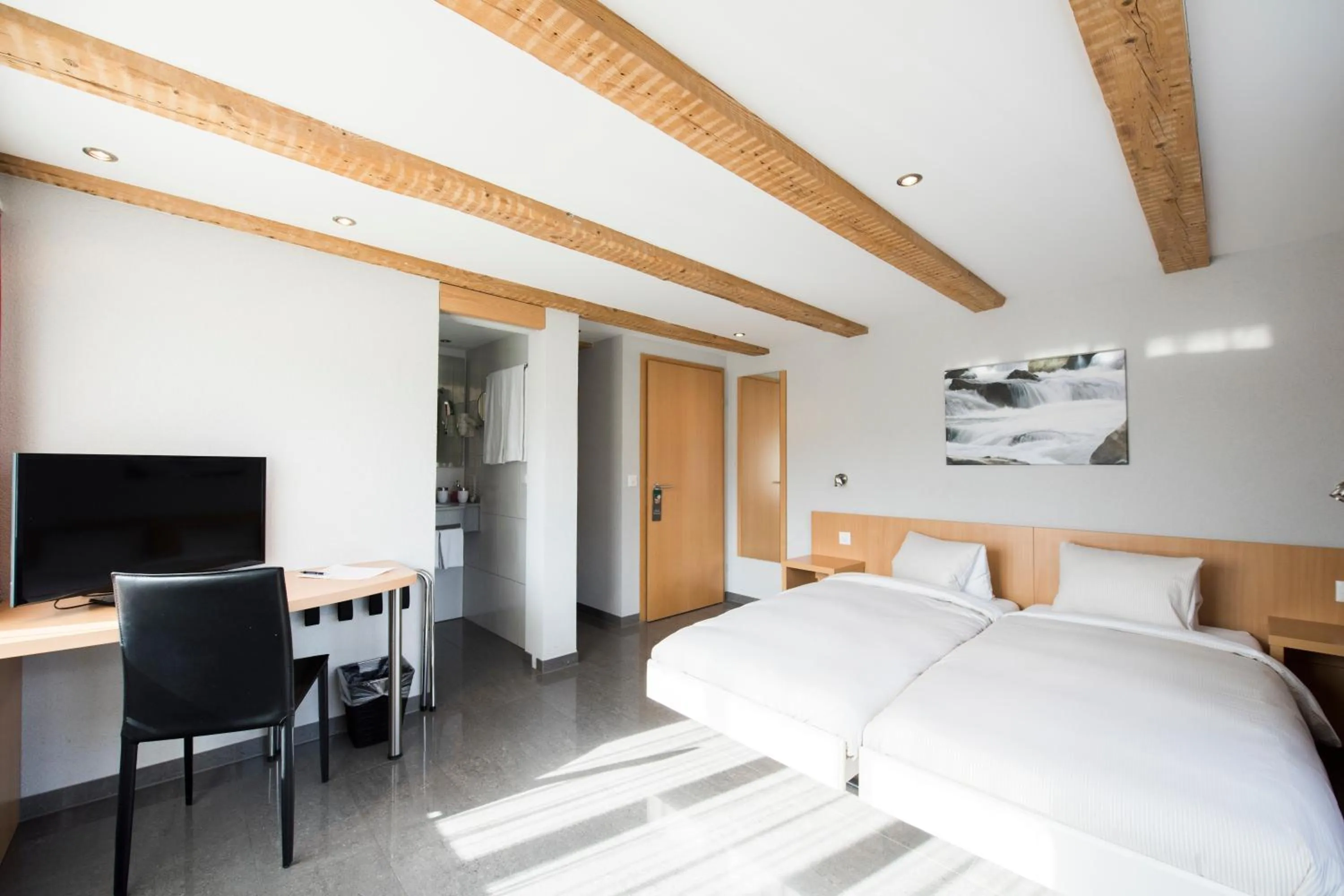 Bedroom, Bed in Hotel Restaurant Neuhaus