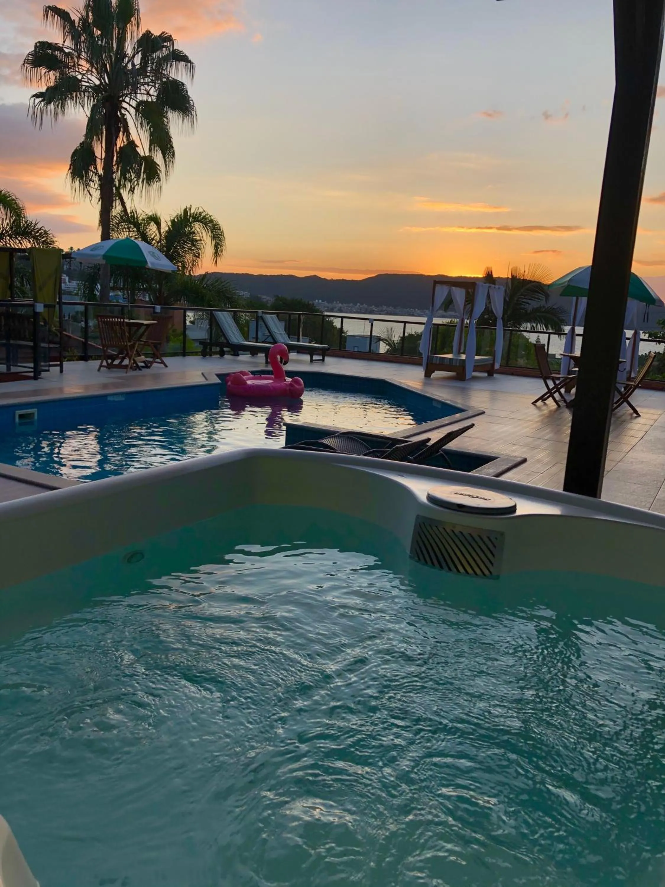 Sunset in Pousada Palmeiras