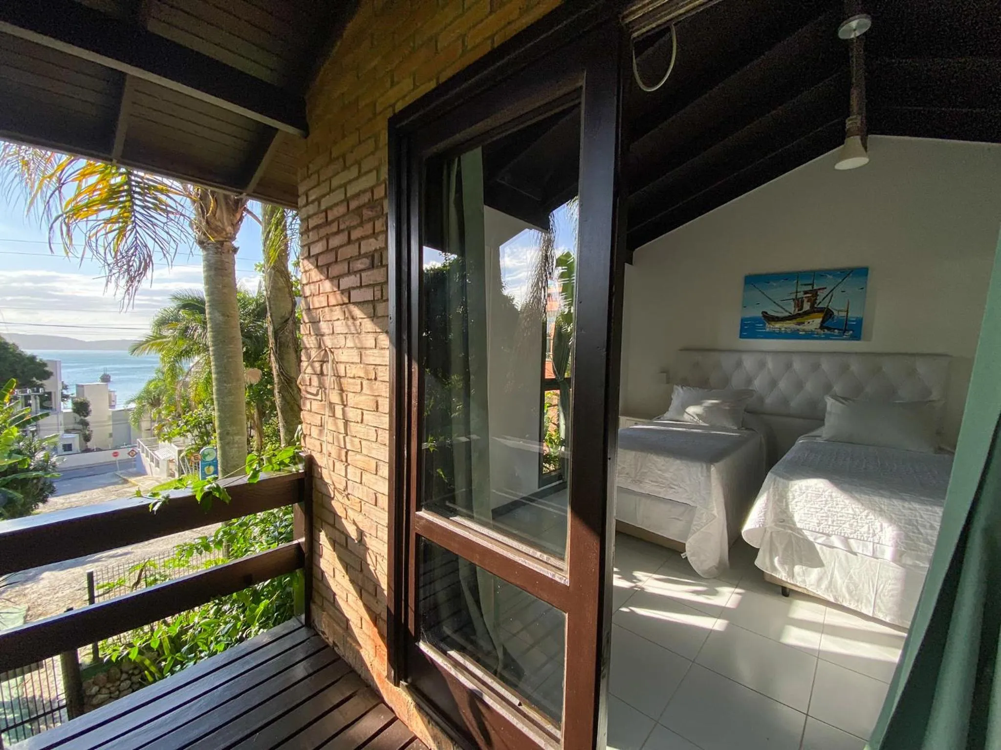 Bed in Pousada Palmeiras