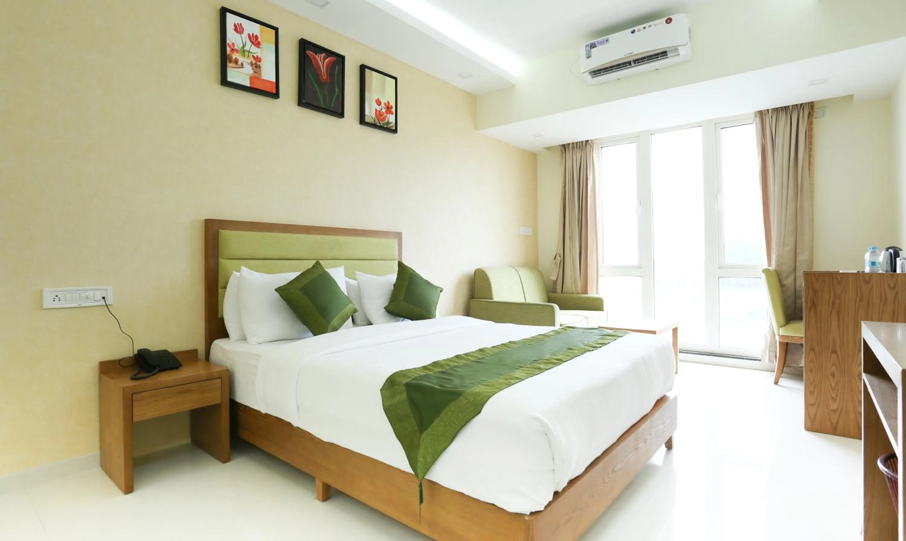 Bedroom, Bed in Treebo The Galaxy Bommasandra