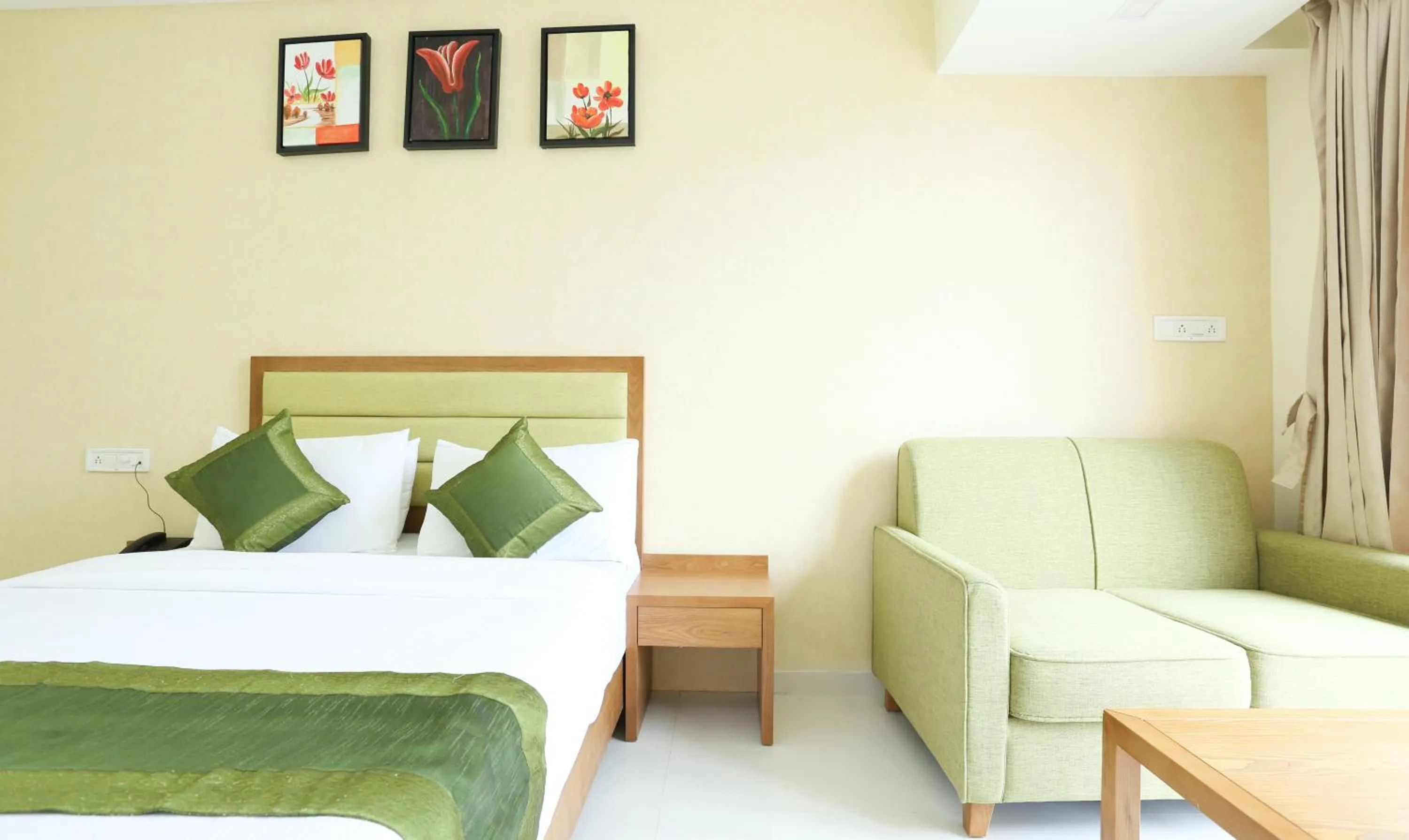 Bedroom, Bed in Treebo The Galaxy Bommasandra