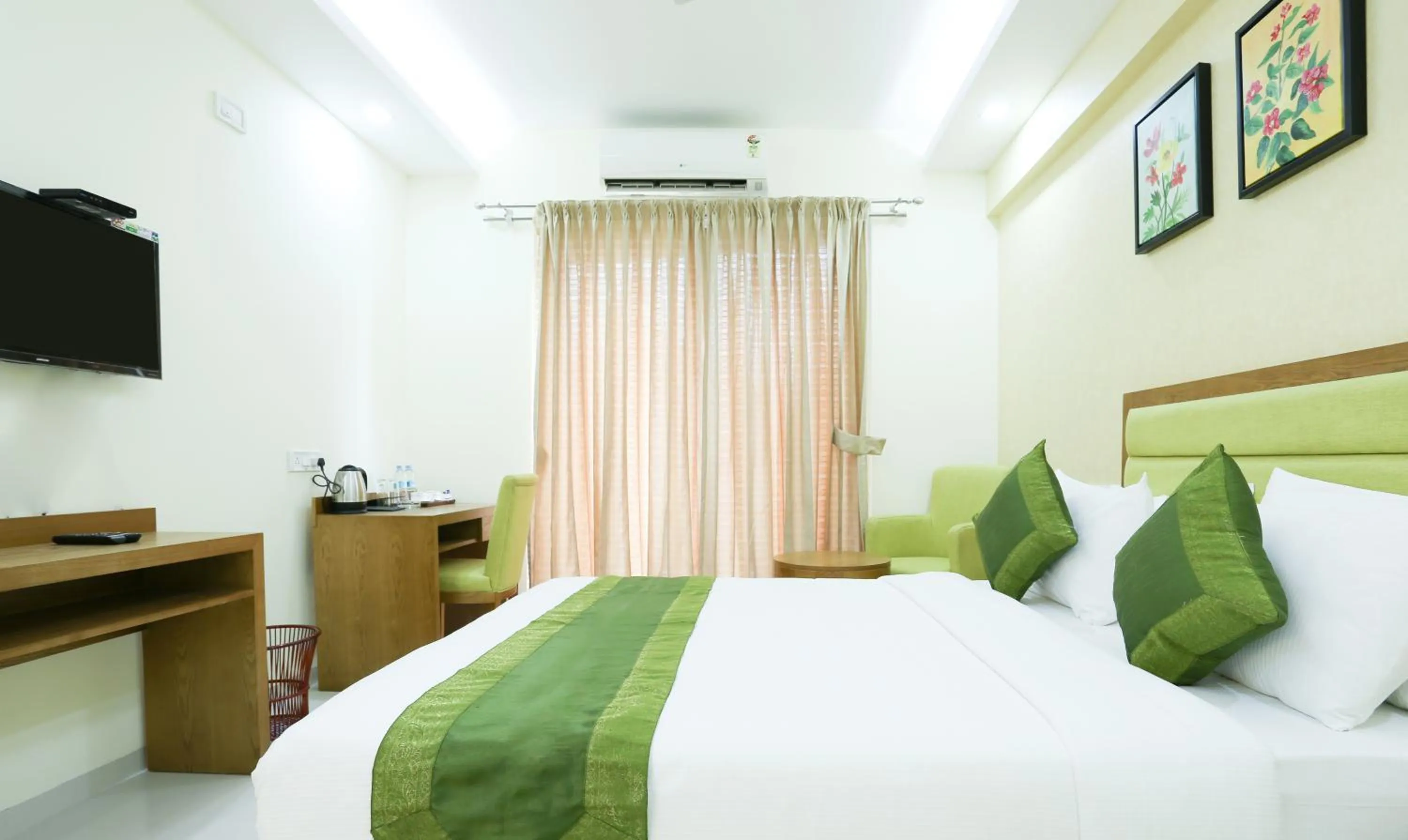 Bedroom, Bed in Treebo The Galaxy Bommasandra