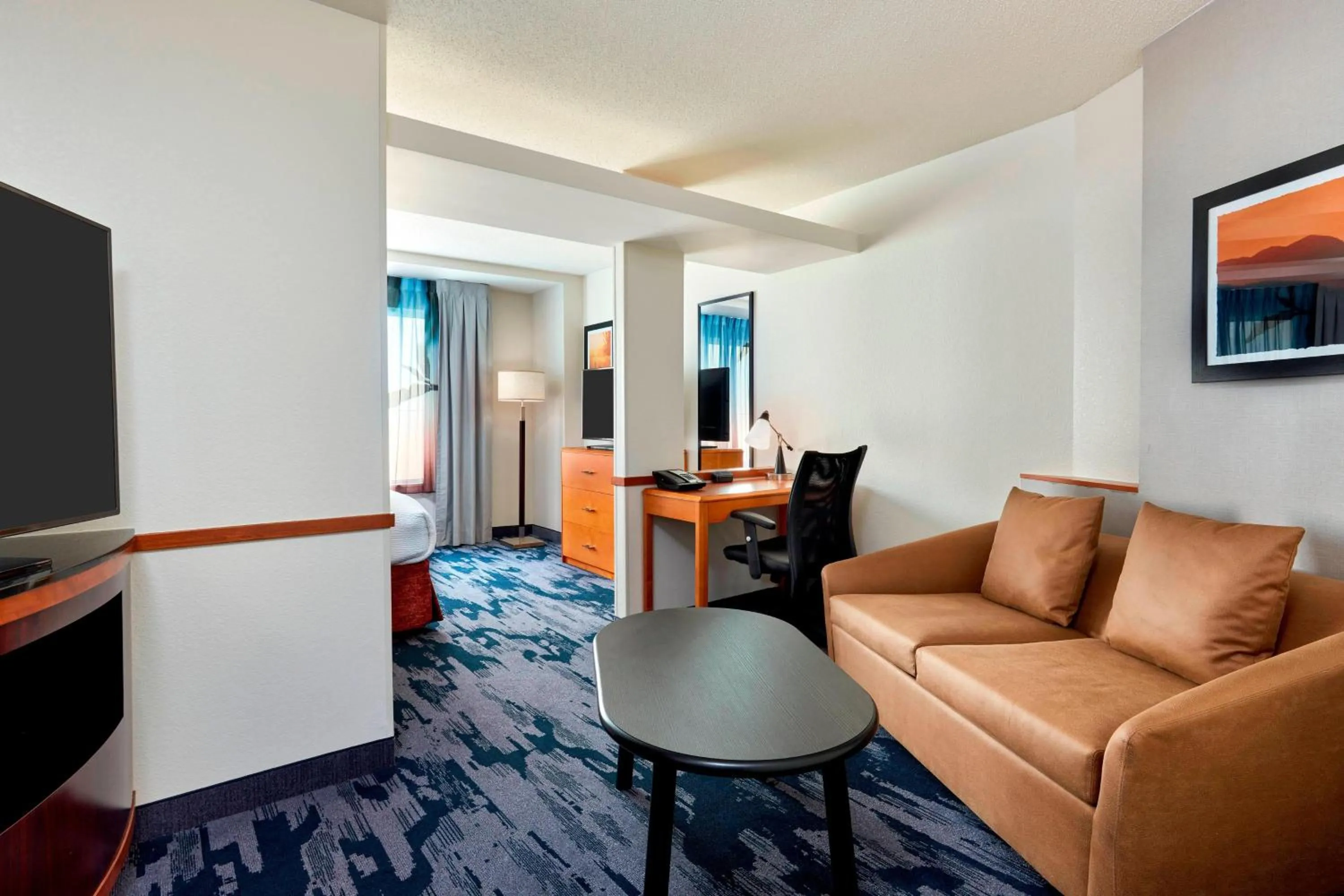 Living room in Fairfield Inn Suites Indianapolis Downtown