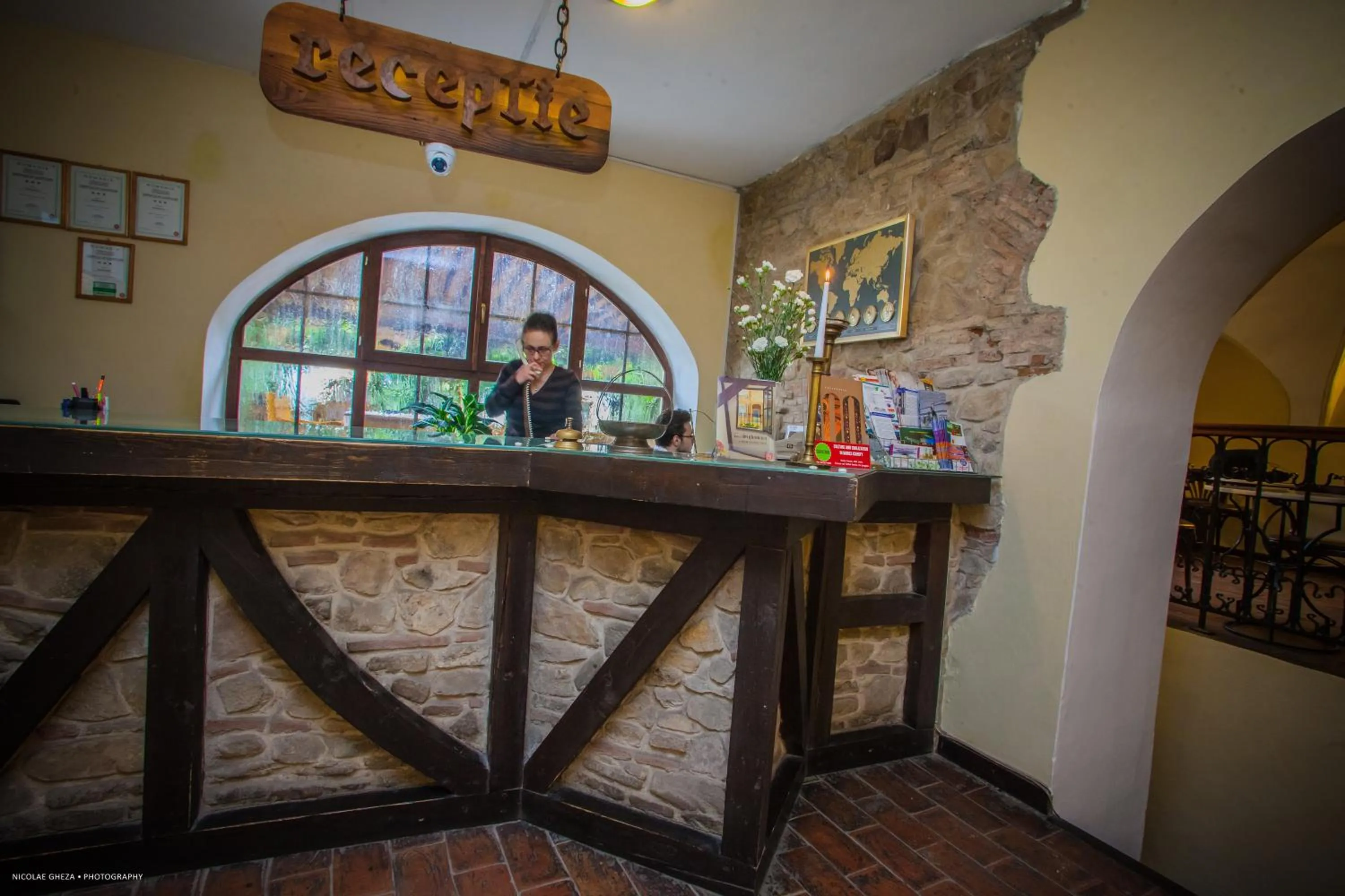 Lobby or reception in Hotel Sighişoara