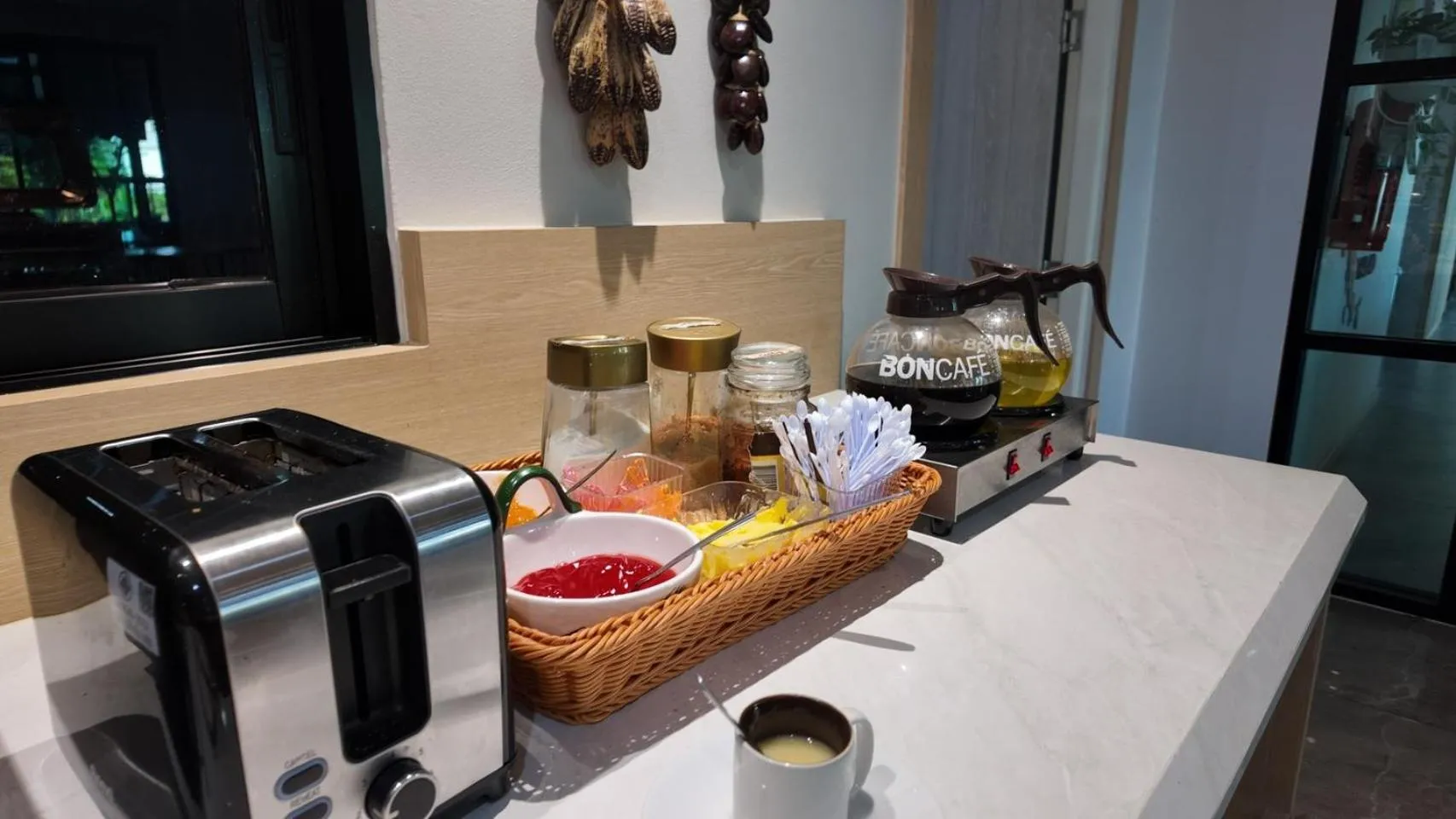 Asian breakfast in Bangkok Boutique Resort Rangsit