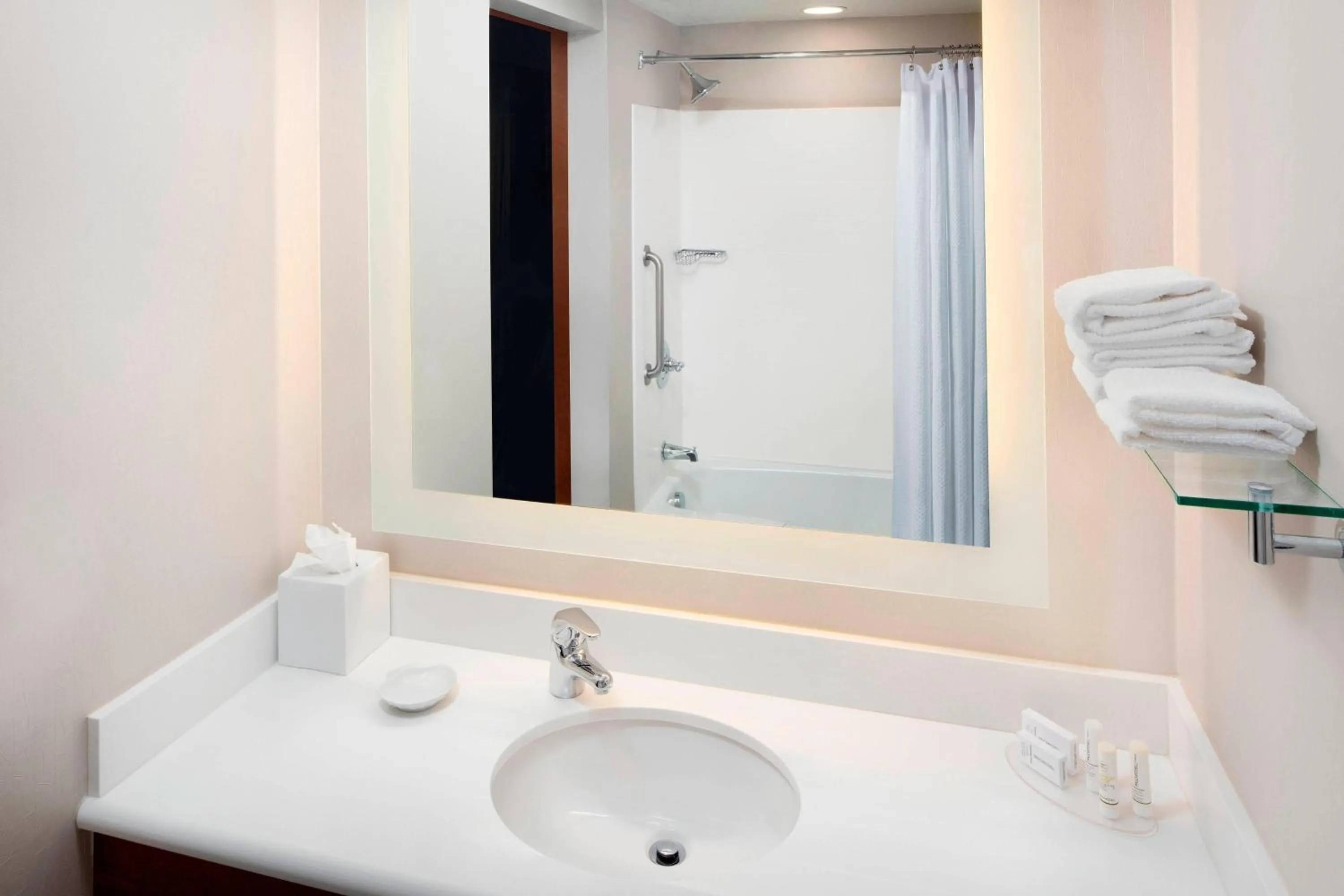 Bathroom in SpringHill Suites Indianapolis Downtown