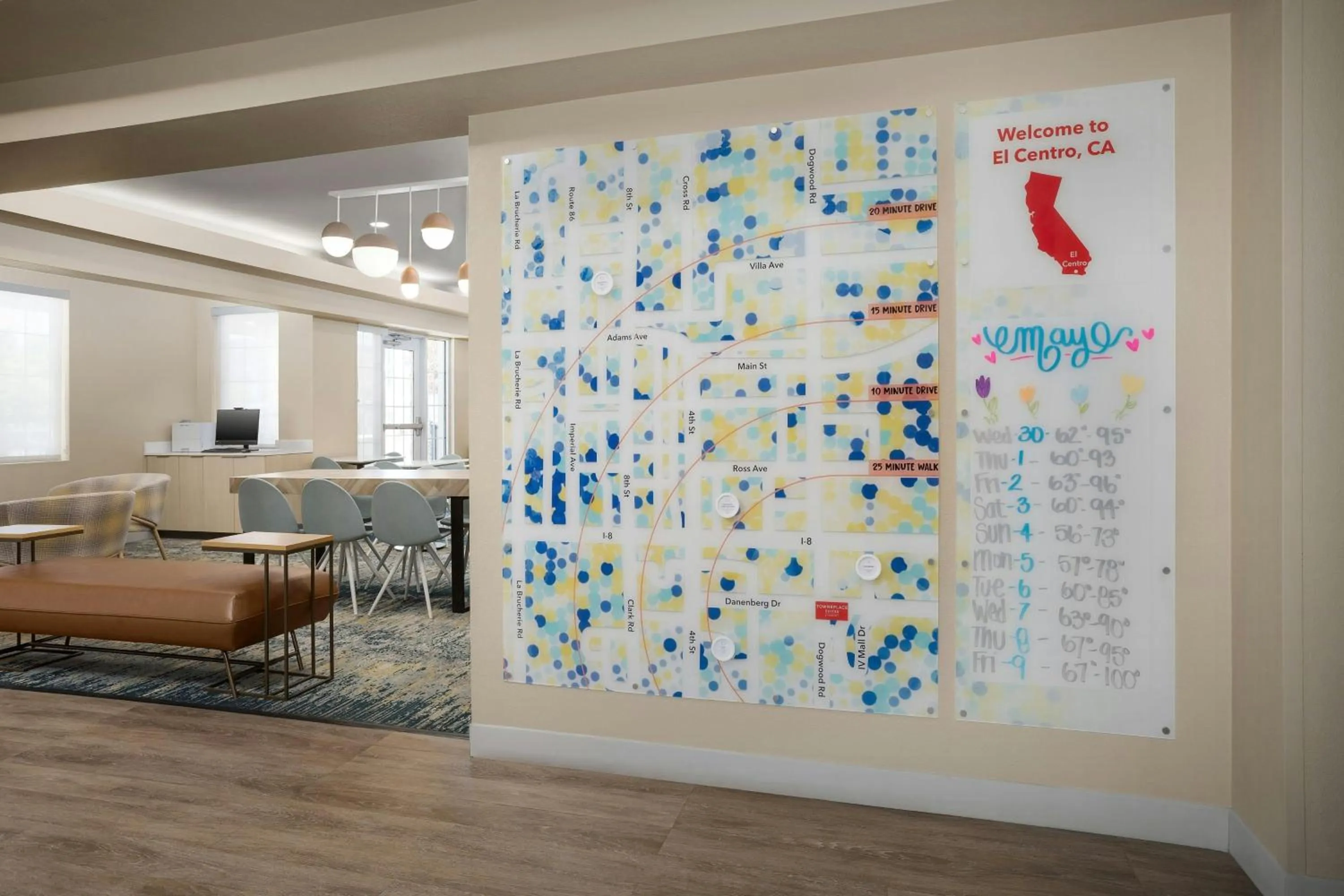 Lobby or reception in TownePlace Suites El Centro