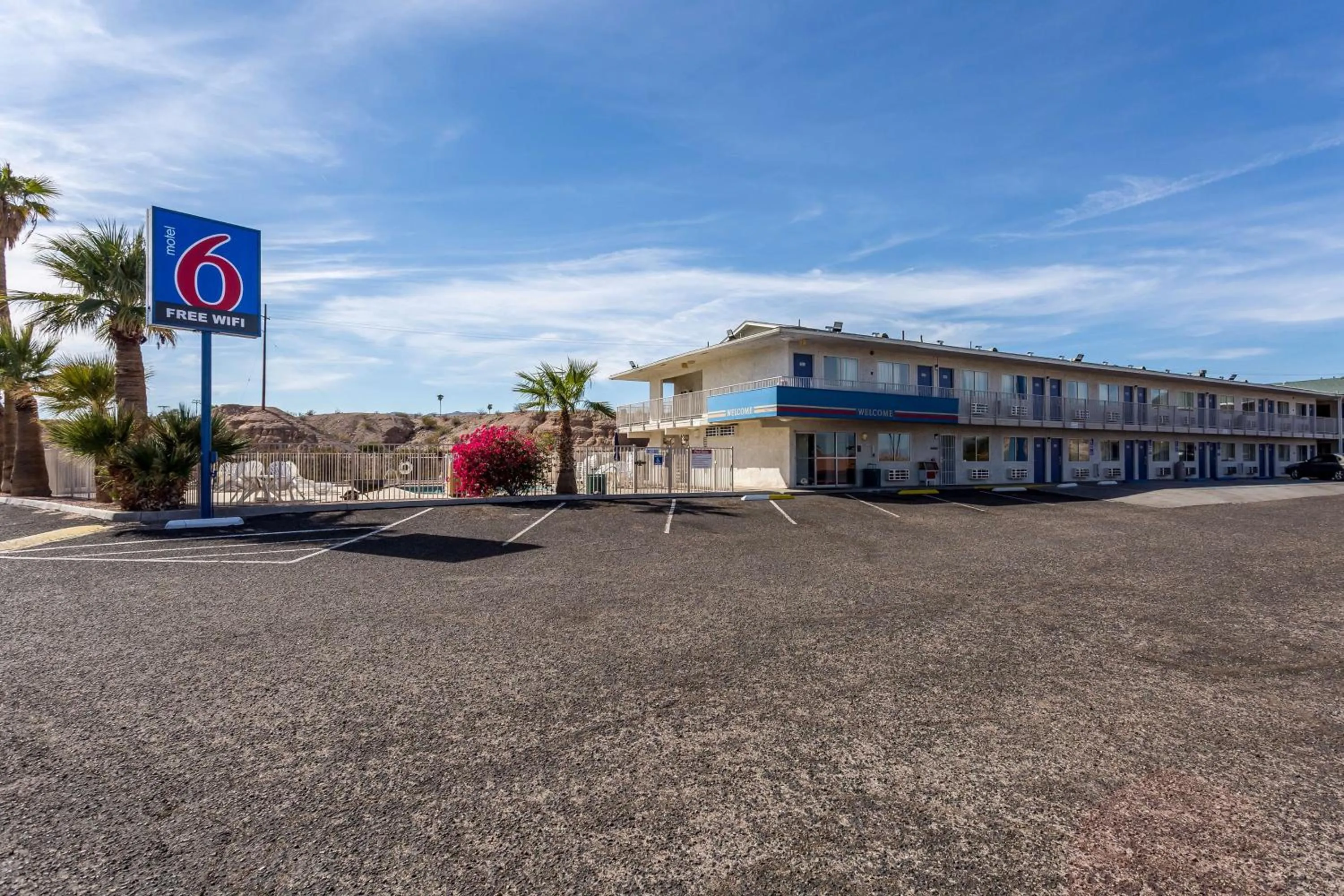 Property building in Motel 6-Needles, CA