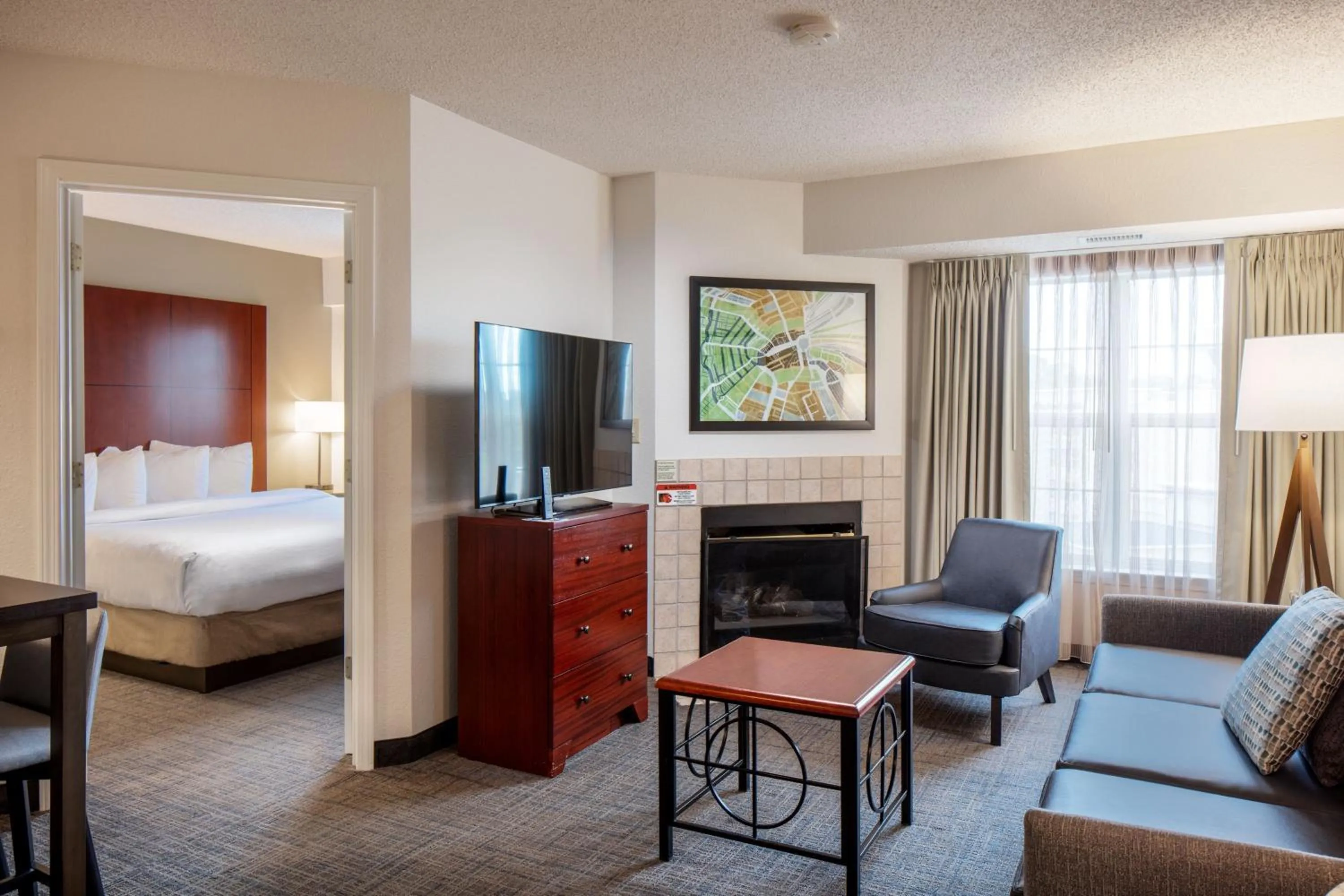 Living room, Bed in Residence Inn by Marriott Little Rock