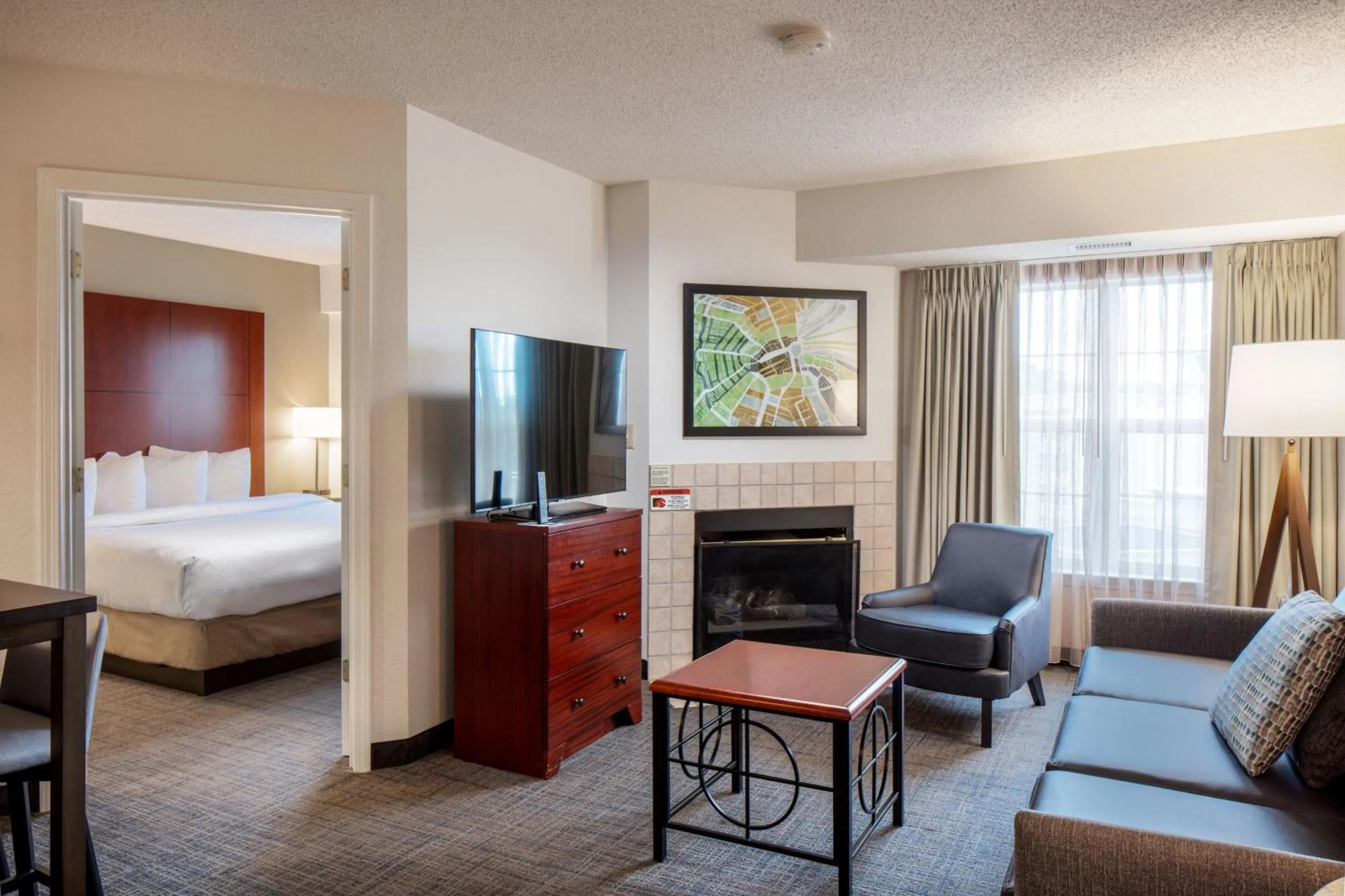 Bedroom, Bed in Residence Inn by Marriott Little Rock