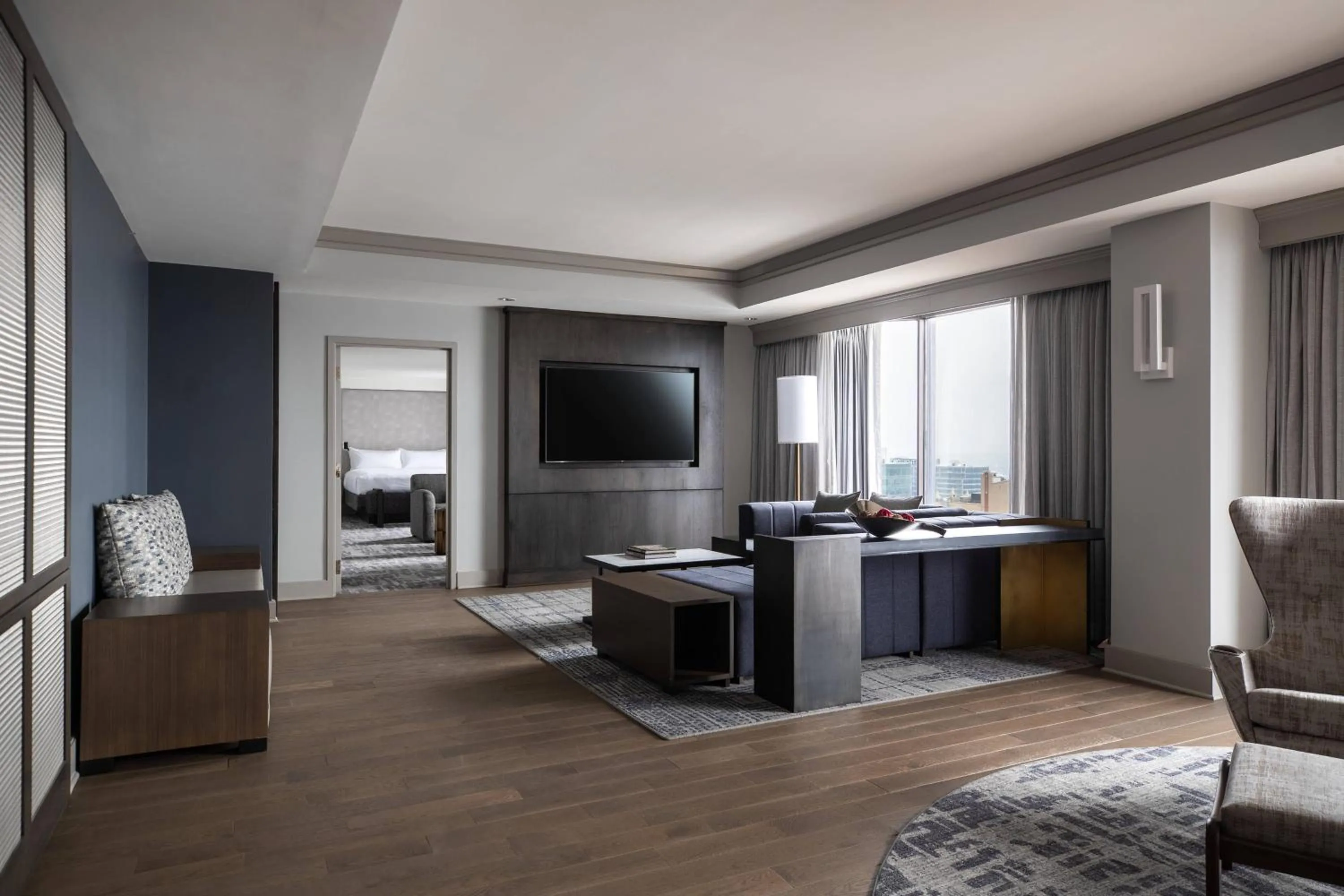 Living room in Kansas City Marriott Downtown