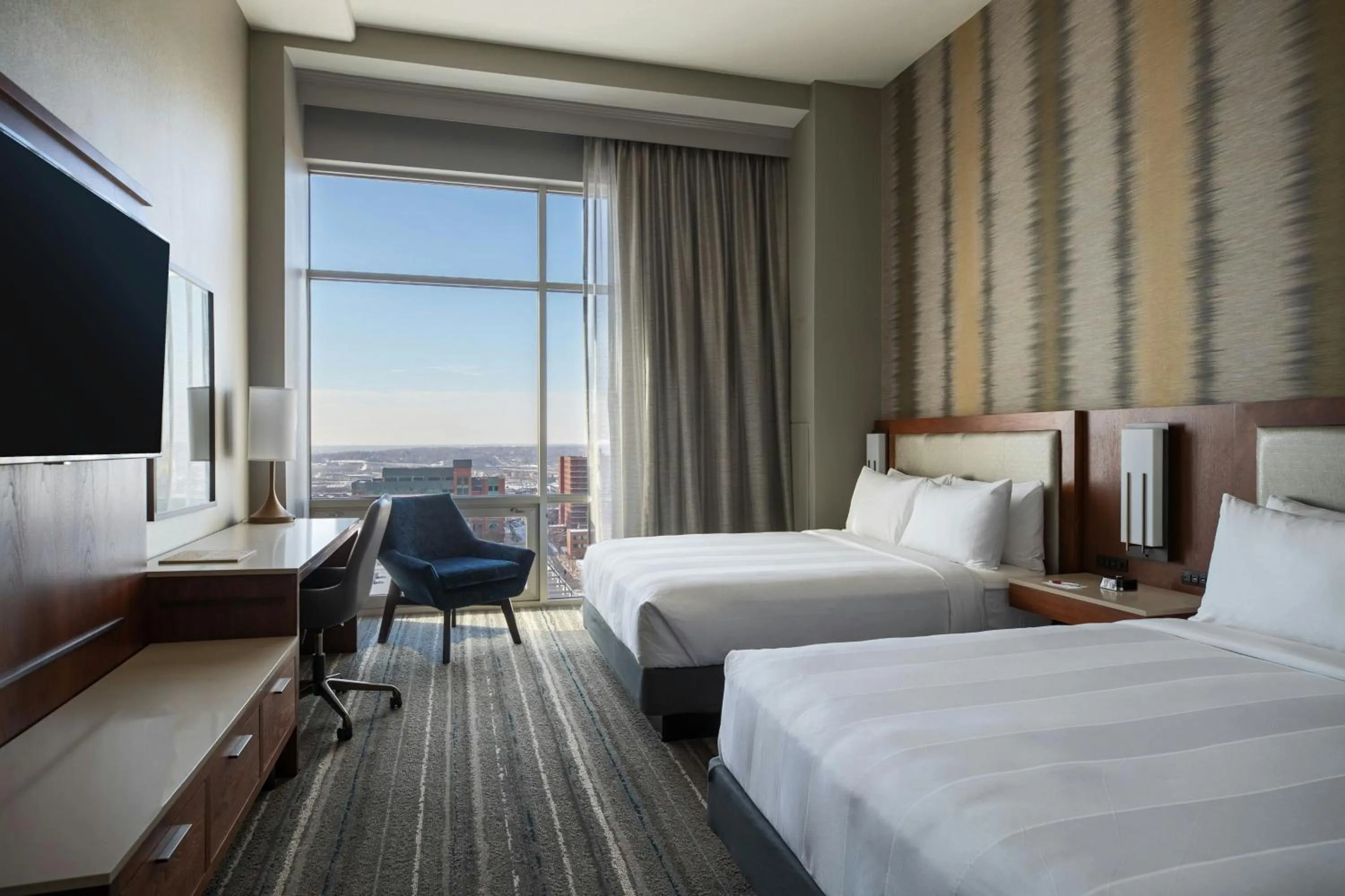 Double Room with Two Double Beds in Kansas City Marriott Downtown