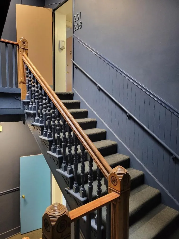 Property building in Chicago Parthenon Hostel