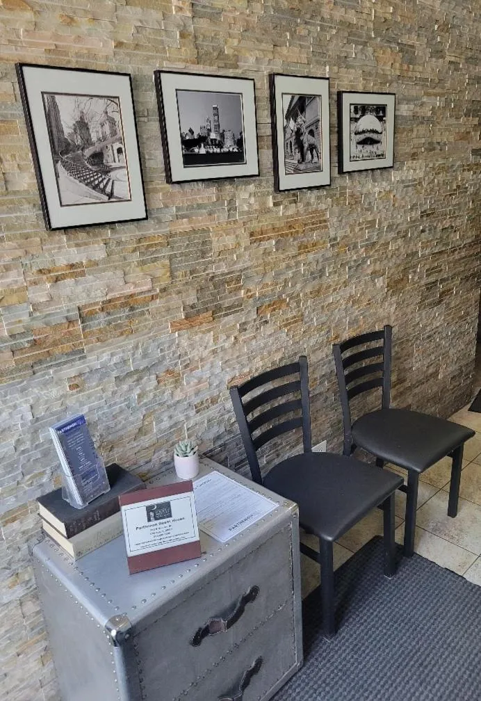 Property building in Chicago Parthenon Hostel