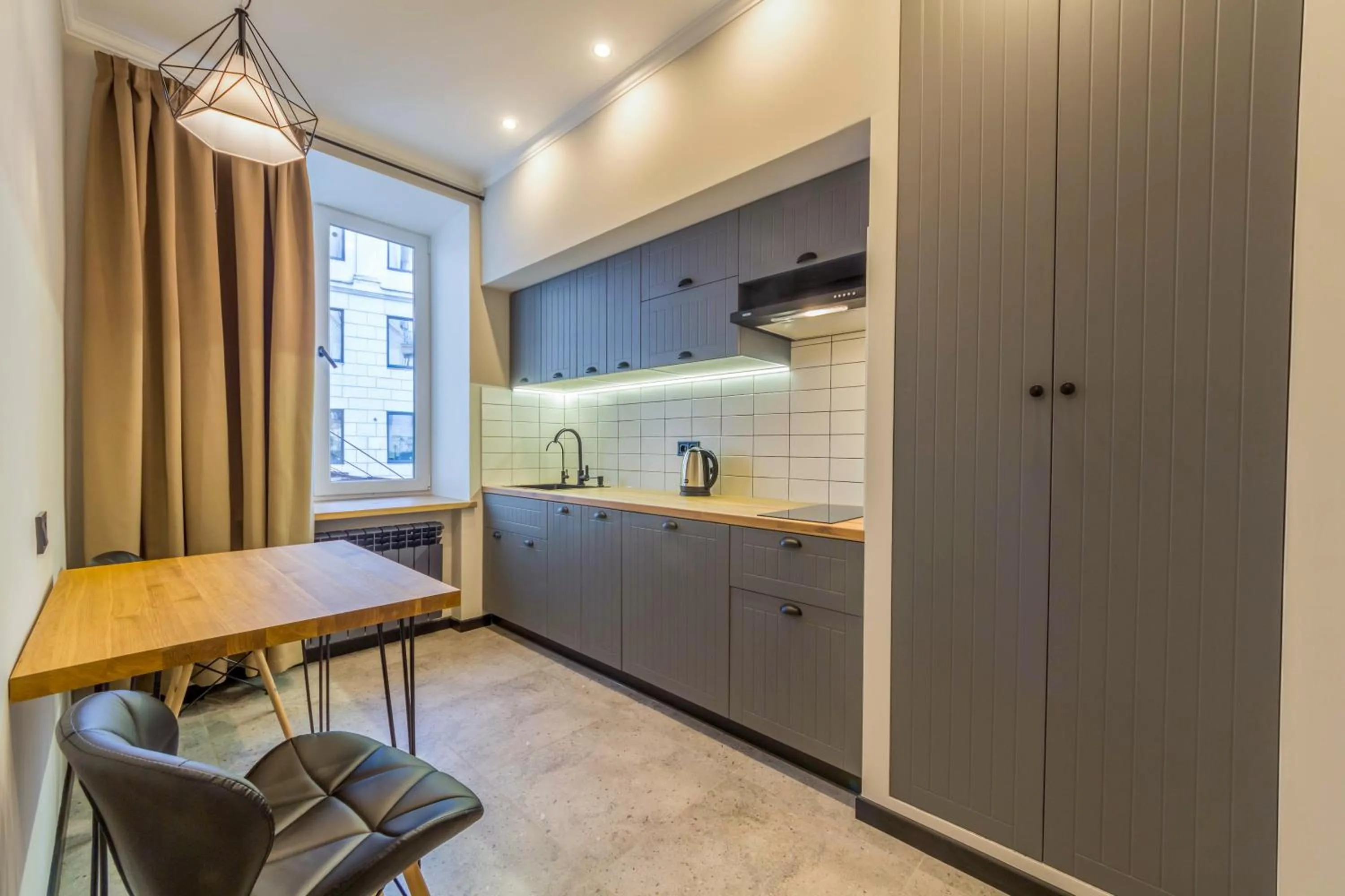 Kitchen or kitchenette in Idea Design Apart-Hotel Prorizna