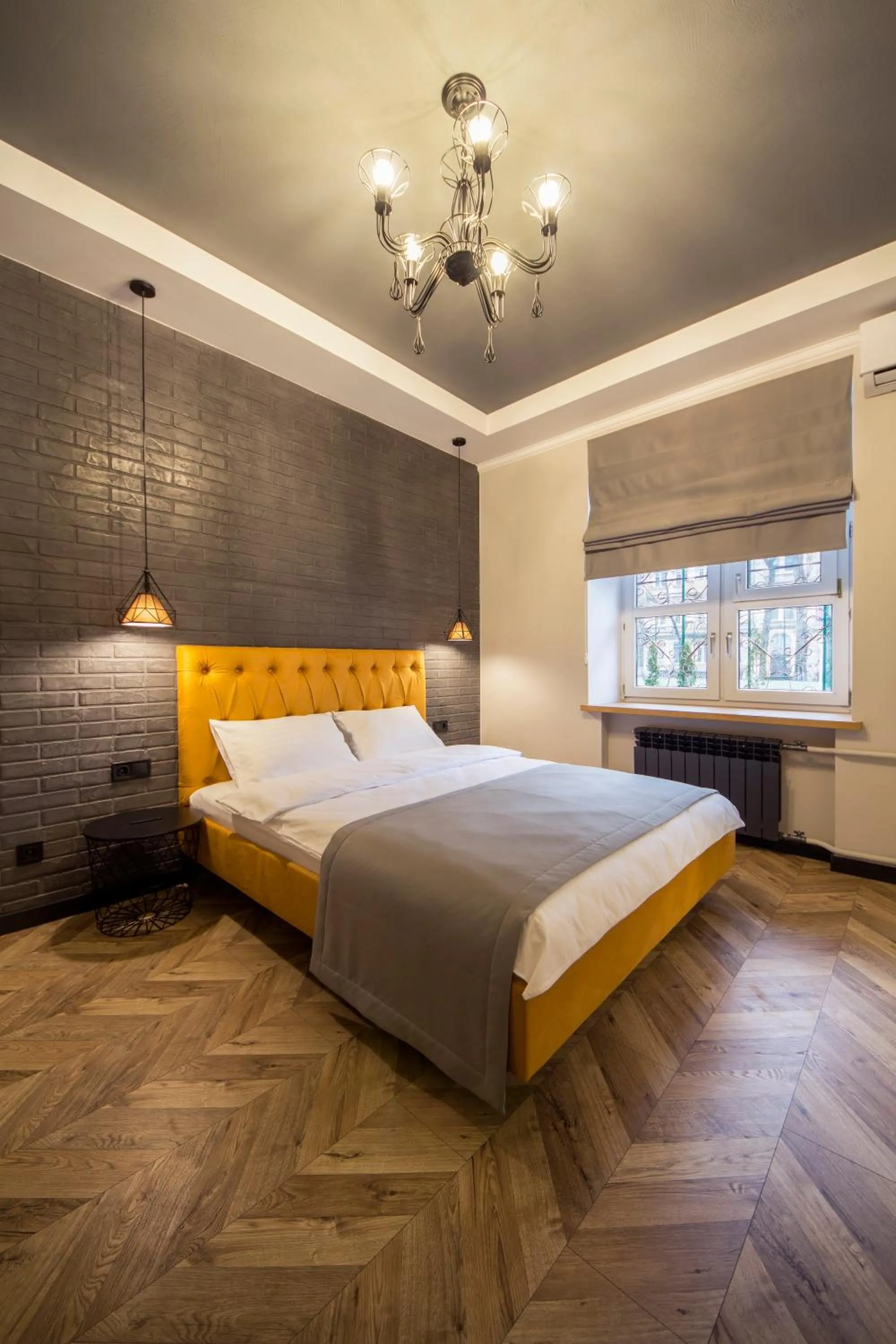 Bed in Idea Design Apart-Hotel Prorizna