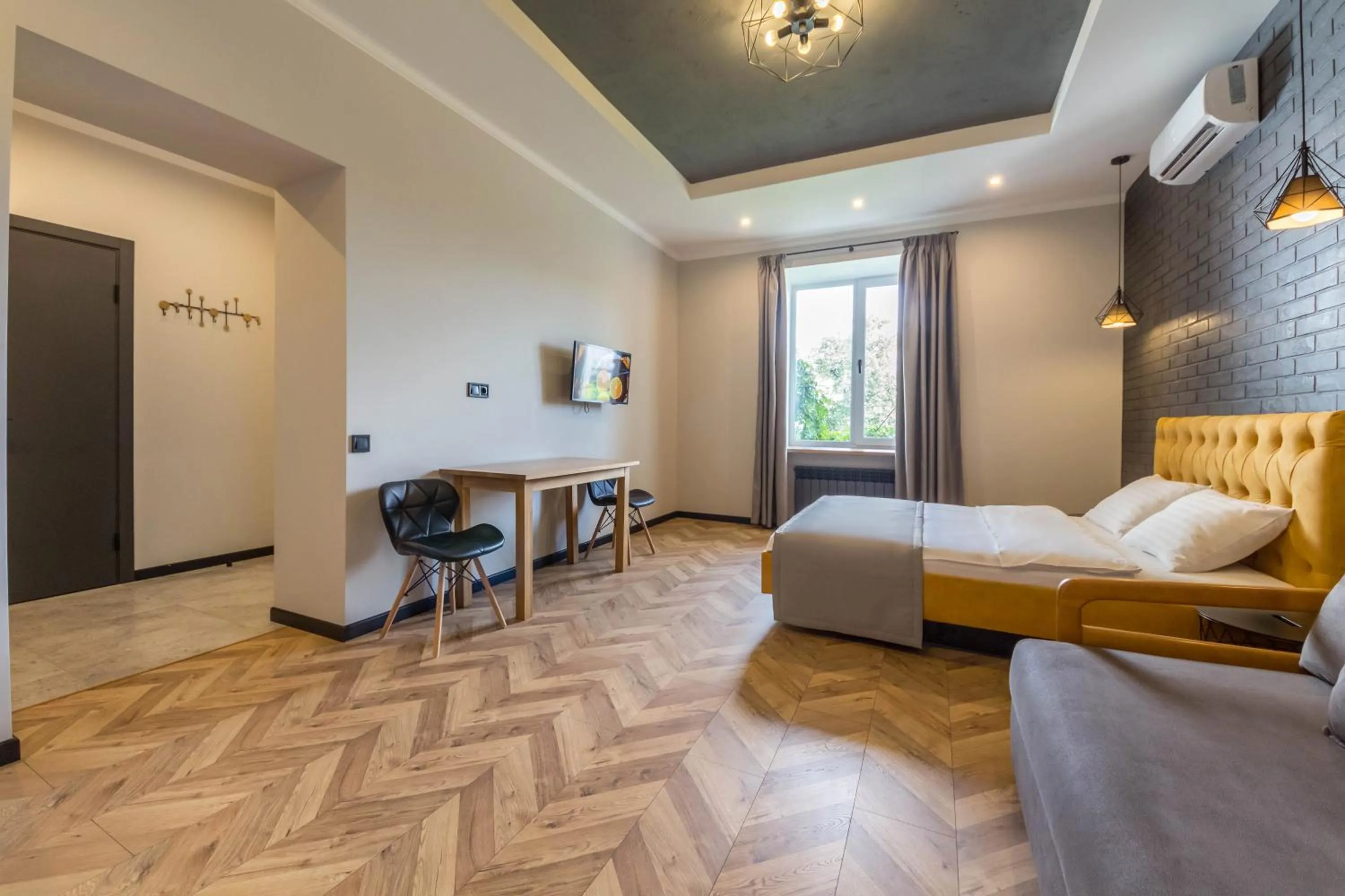 Bed in Idea Design Apart-Hotel Prorizna