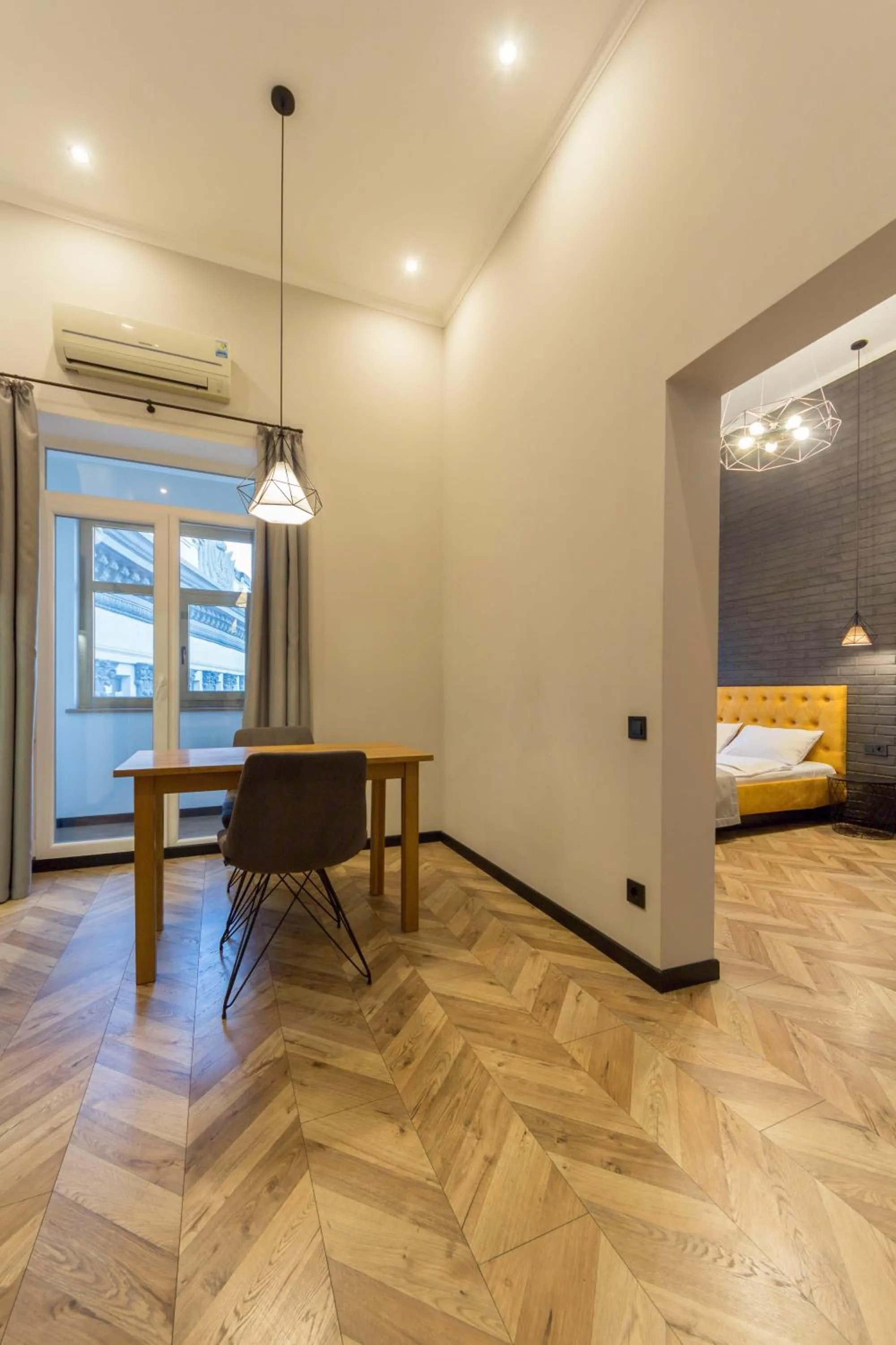 Bed in Idea Design Apart-Hotel Prorizna