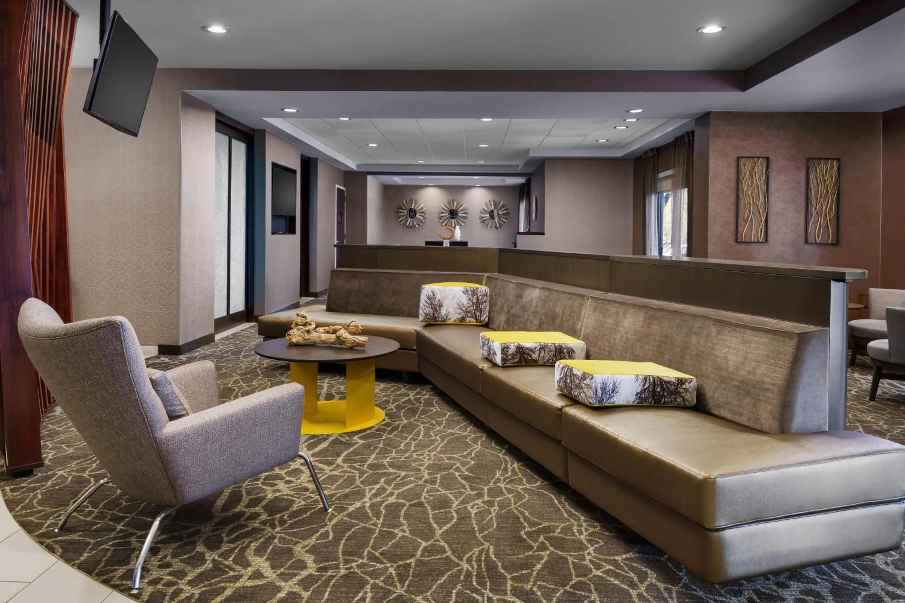 Lobby or reception in SpringHill Suites Manchester-Boston Regional Airport