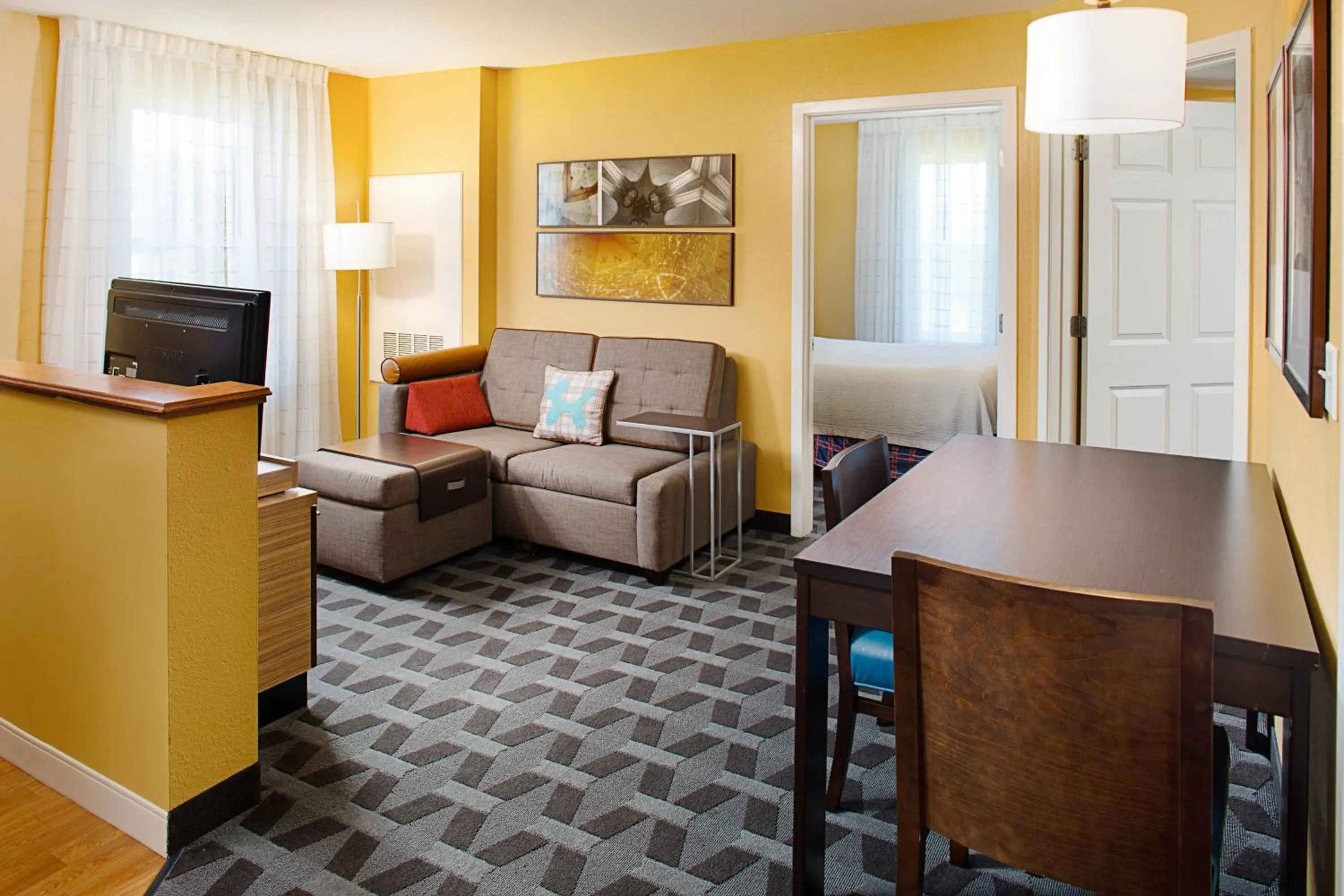 Bedroom in TownePlace Suites Manchester-Boston Regional Airport