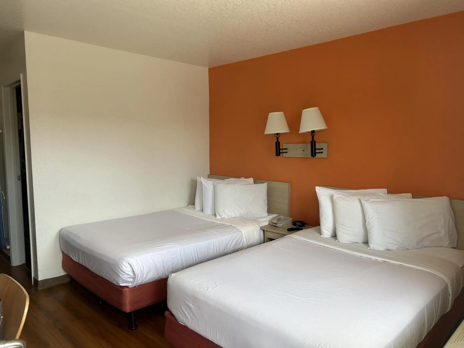 Bed in Motel 6-Stanton, CA- Anaheim West