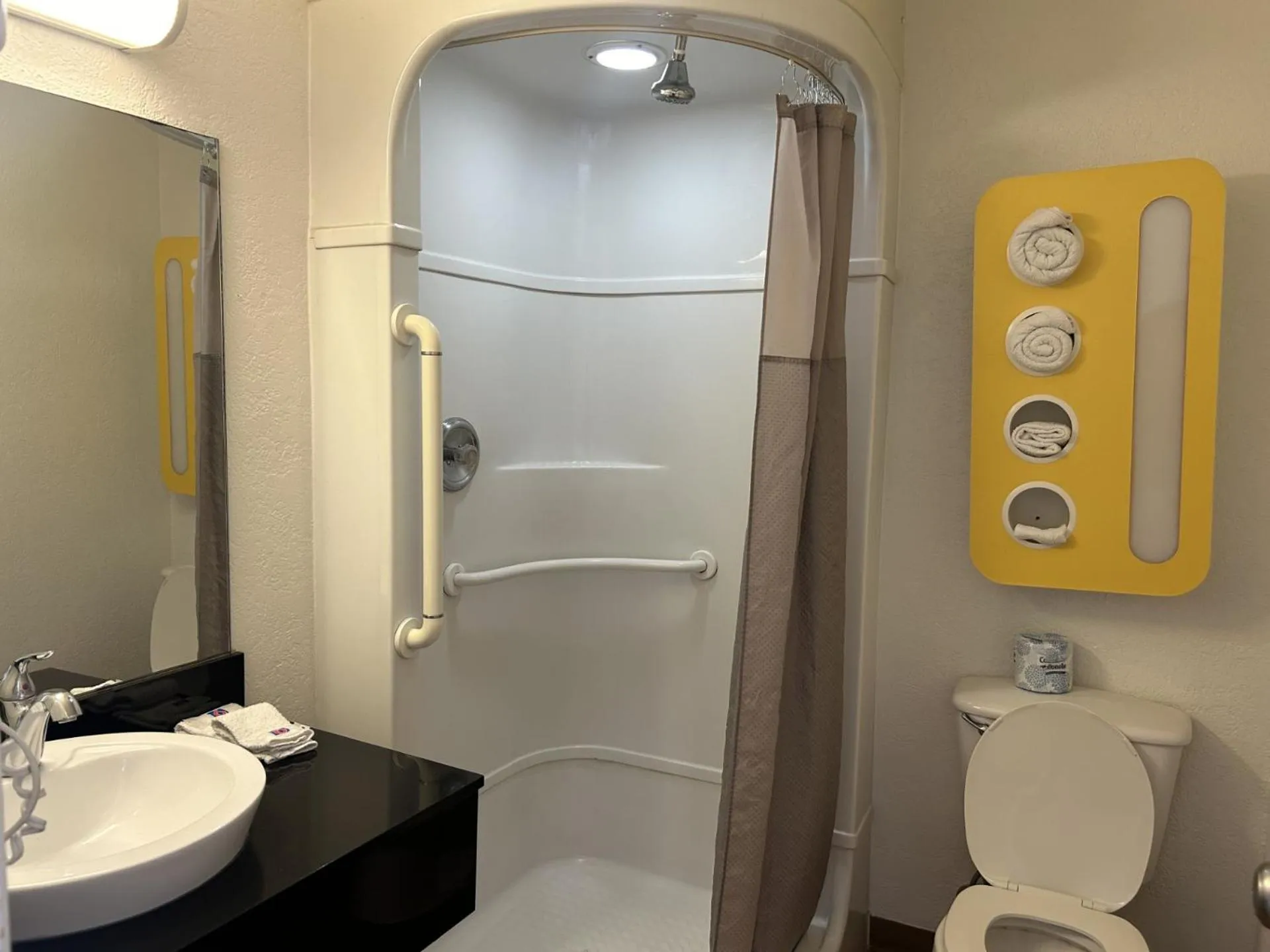 Shower in Motel 6-Stanton, CA- Anaheim West