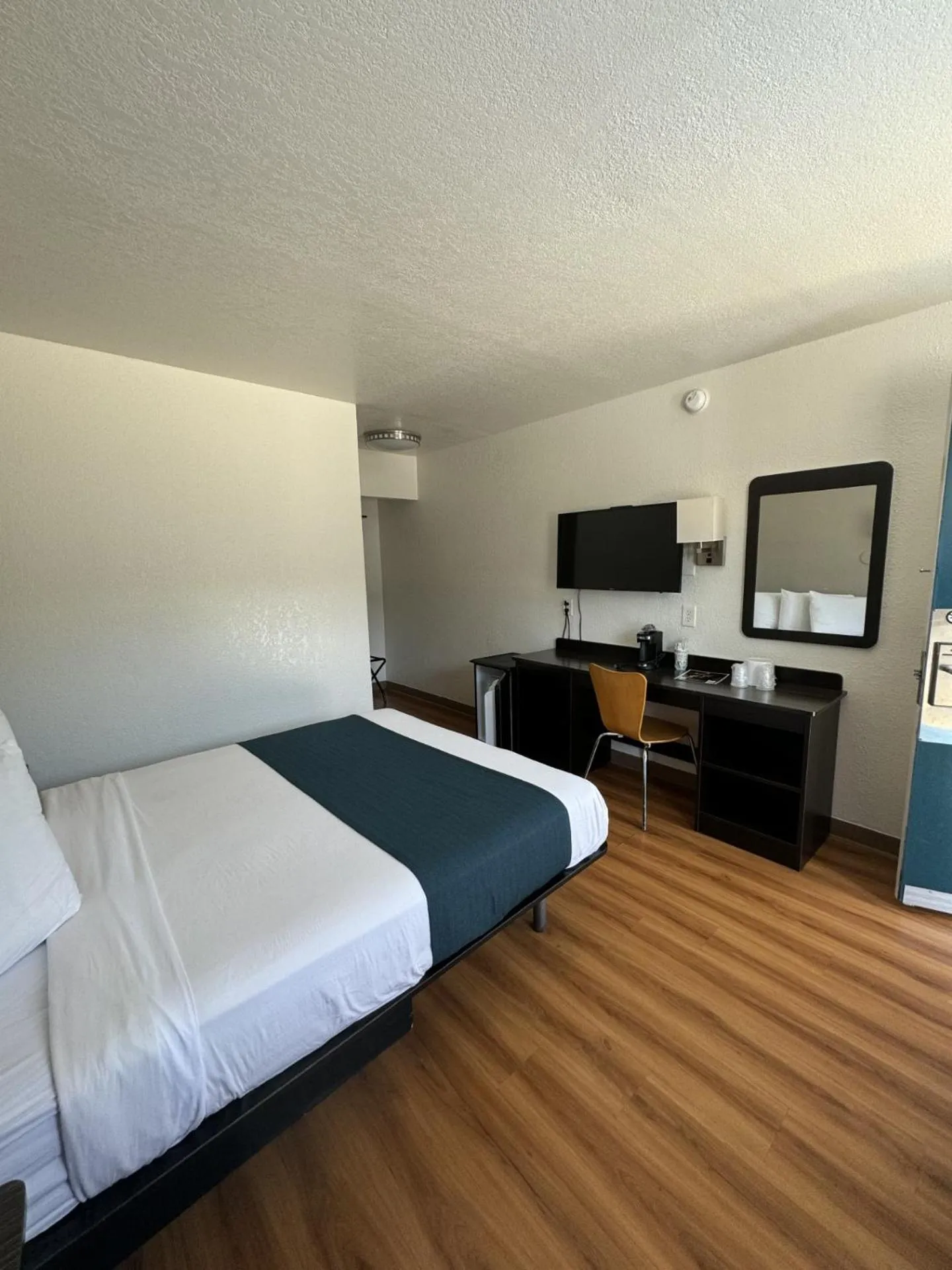 Bed in Motel 6-Stanton, CA- Anaheim West