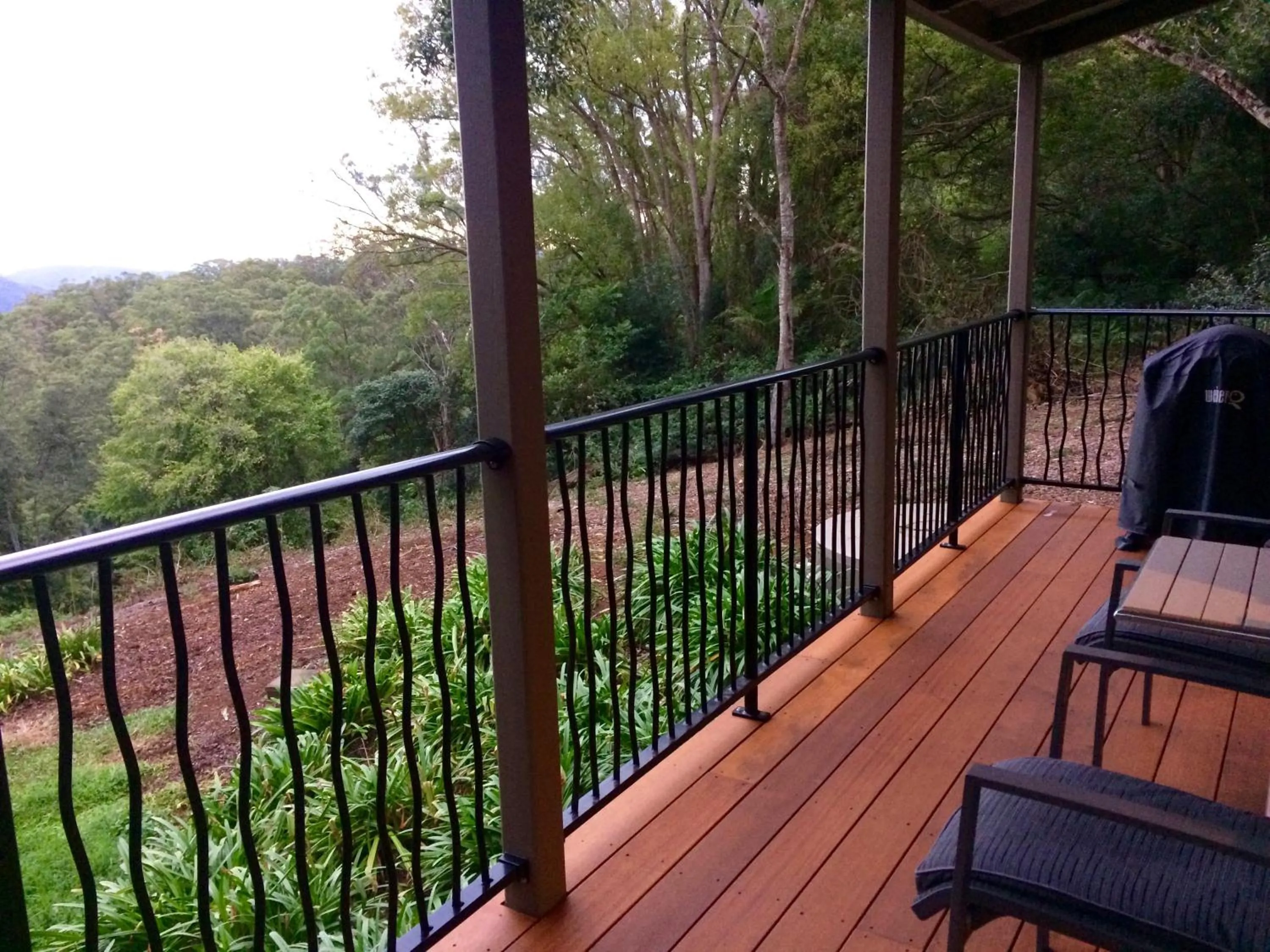 Balcony/Terrace in Maleny Luxury Cottages