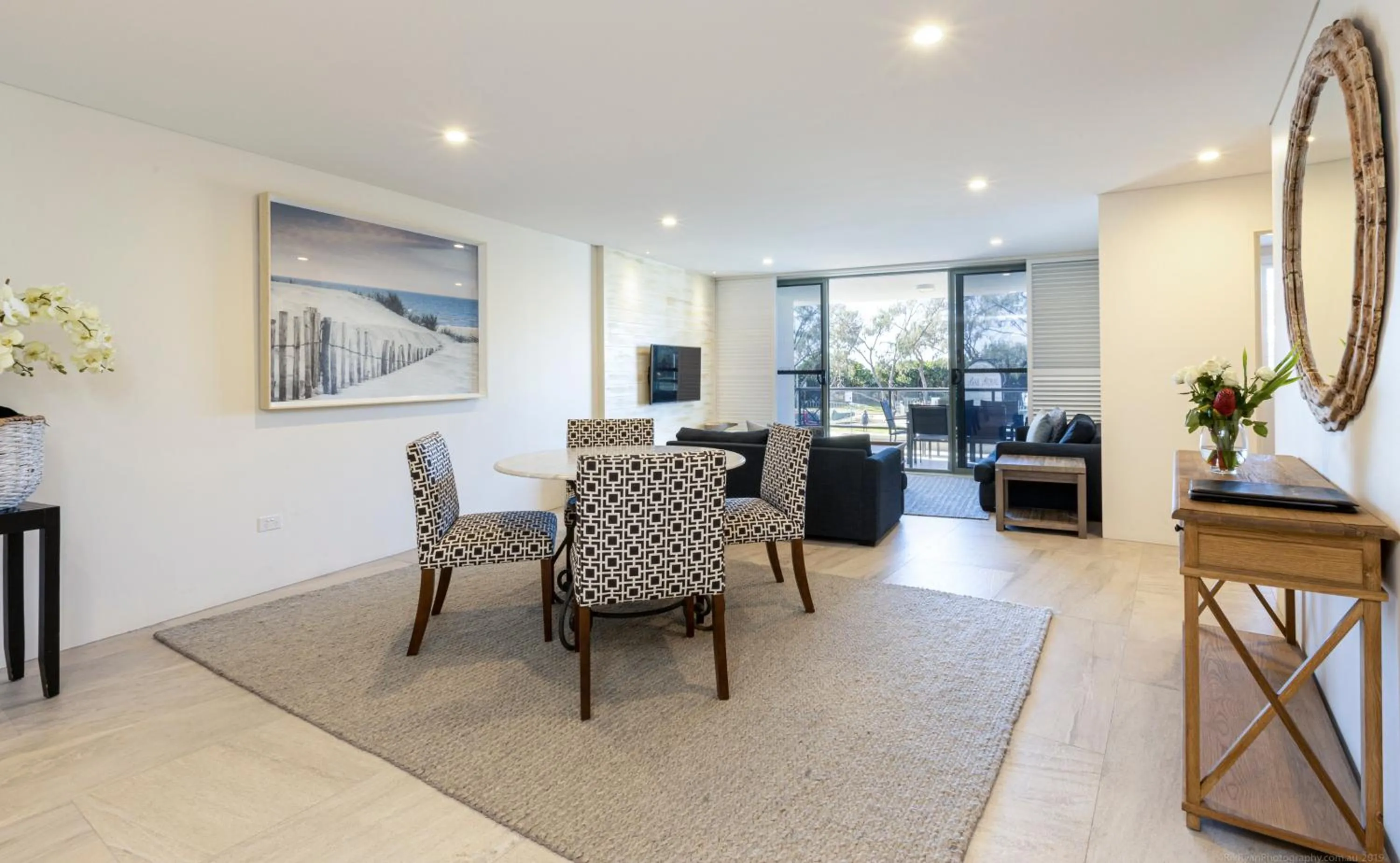 Living room in Bay Royal Apartments