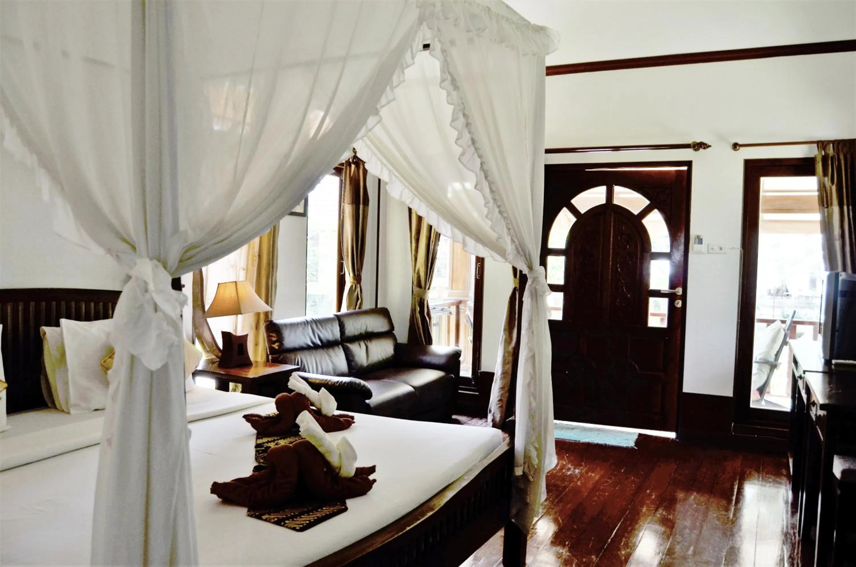 Property building, Bed in Sayang Beach Resort Koh Lanta