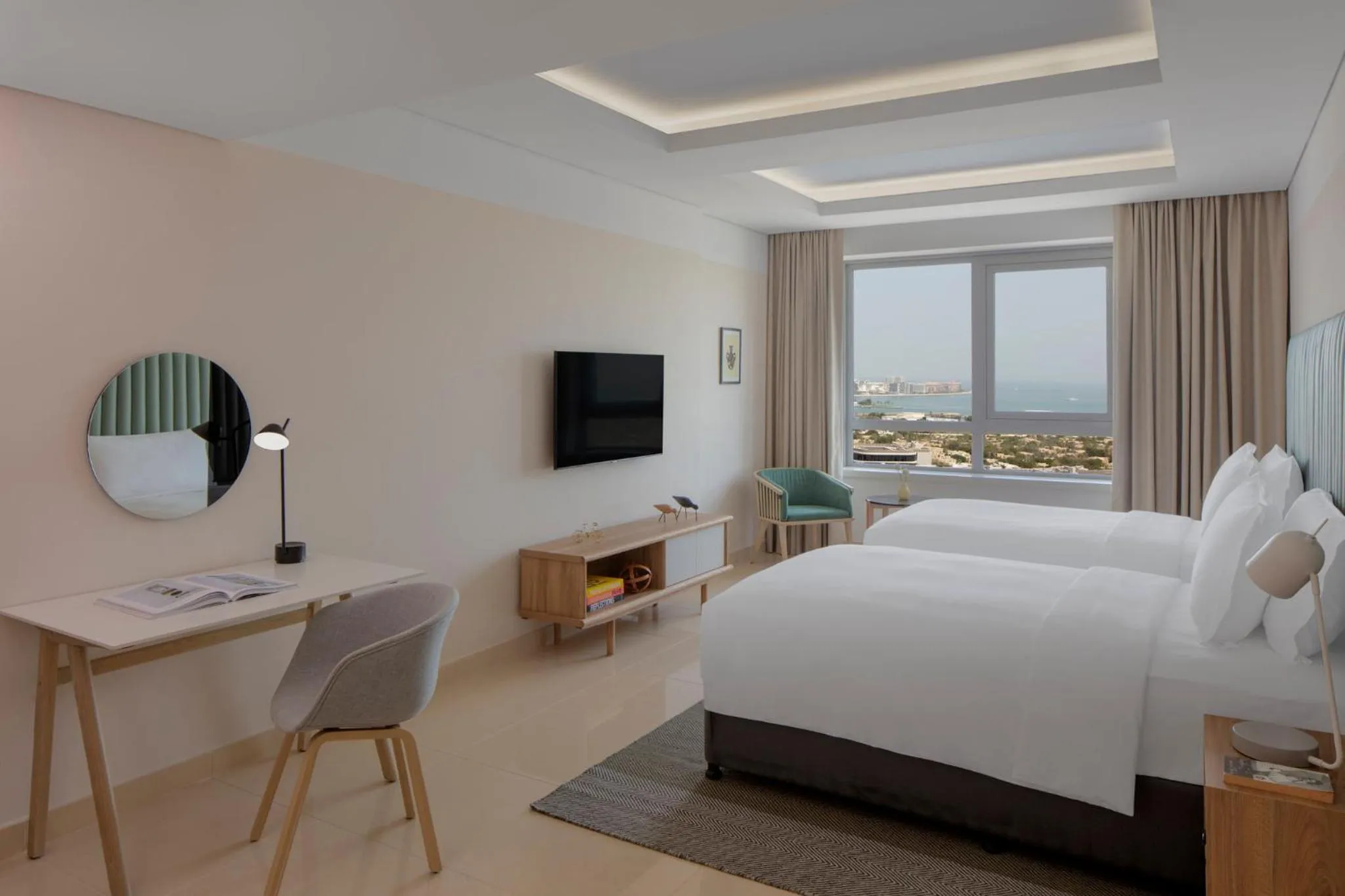 Photo of the whole room, Bed in Staybridge Suites Dubai Internet City by IHG