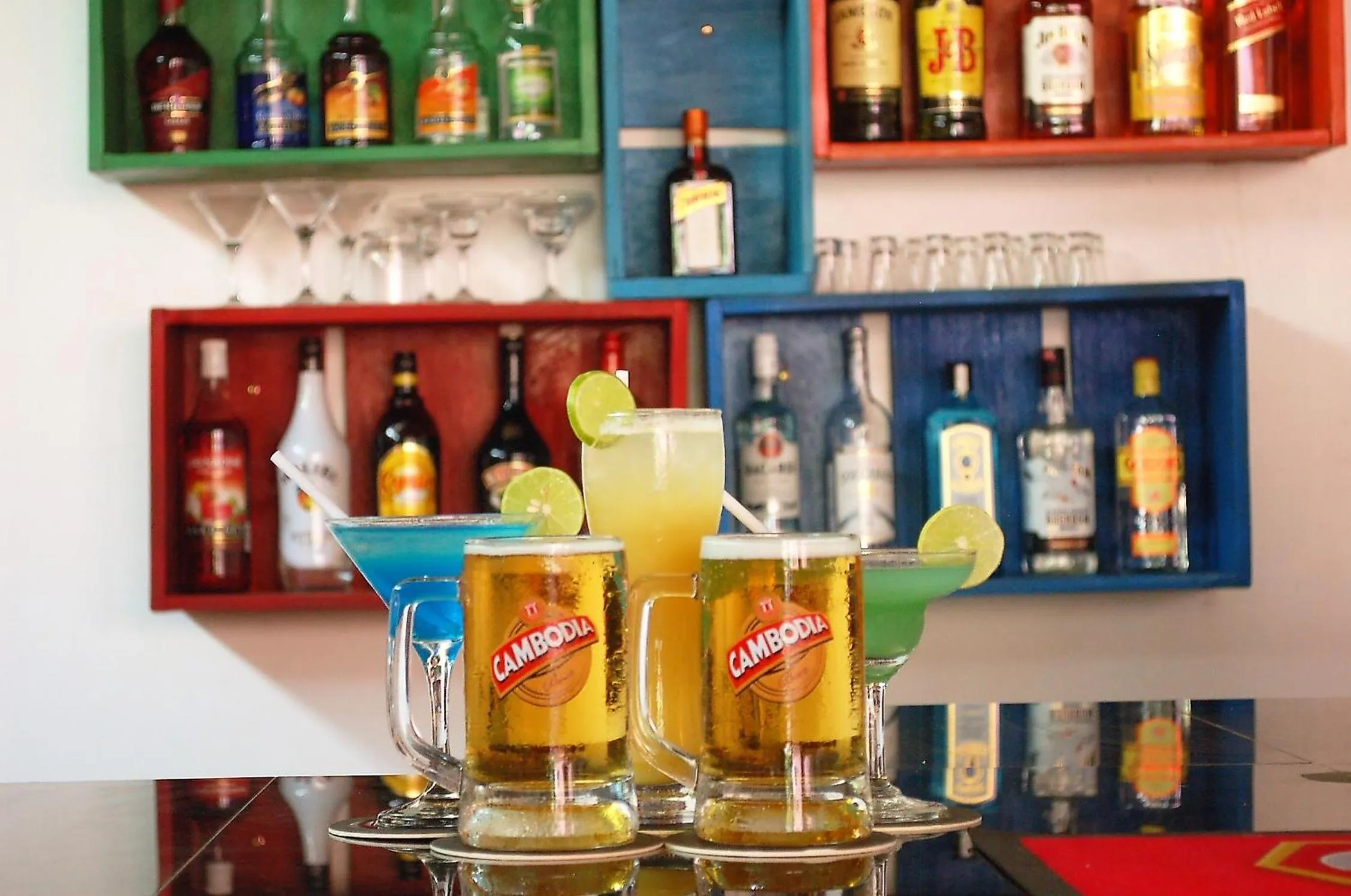 Alcoholic drinks in The Siem Reap Chilled Backpacker