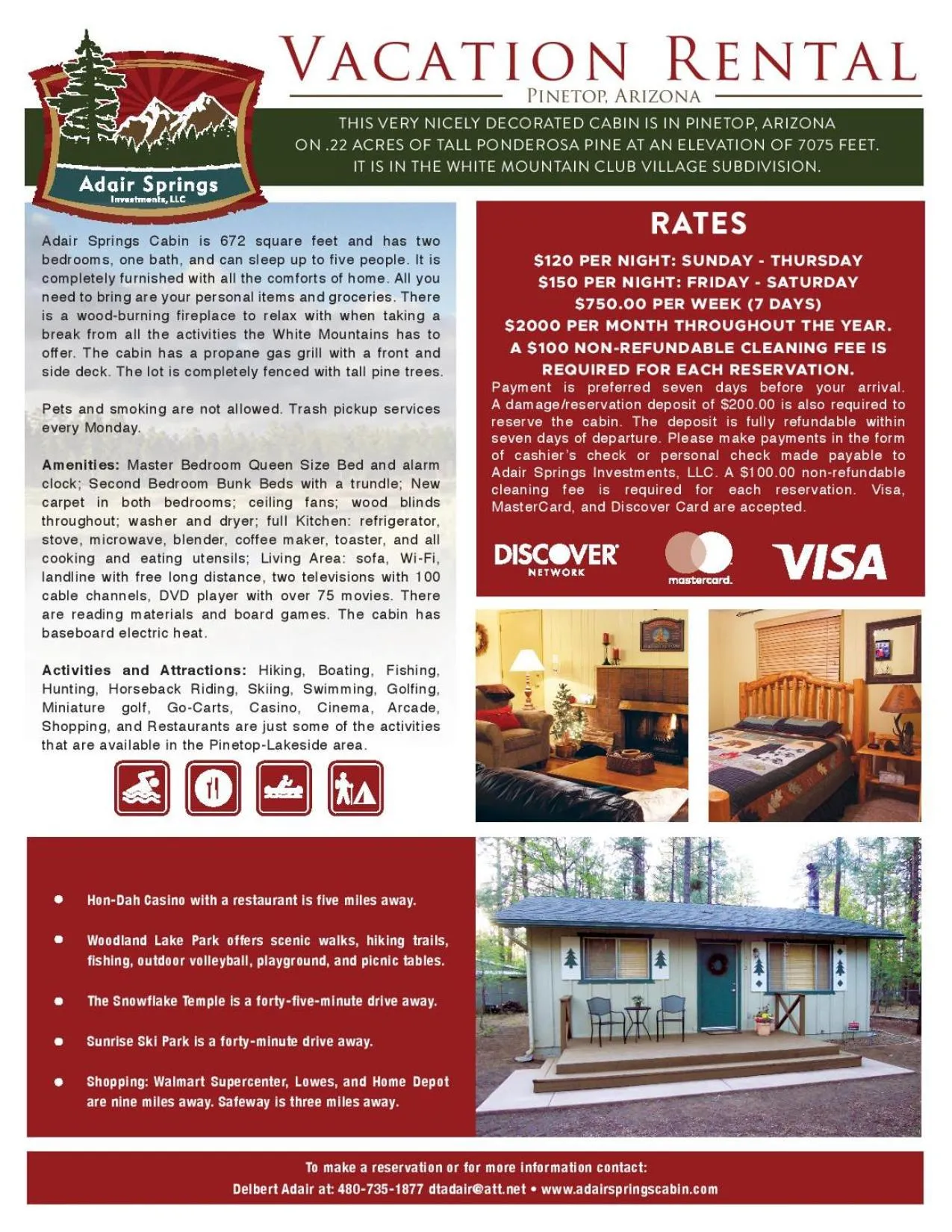 Property building in Adair Springs Cabin