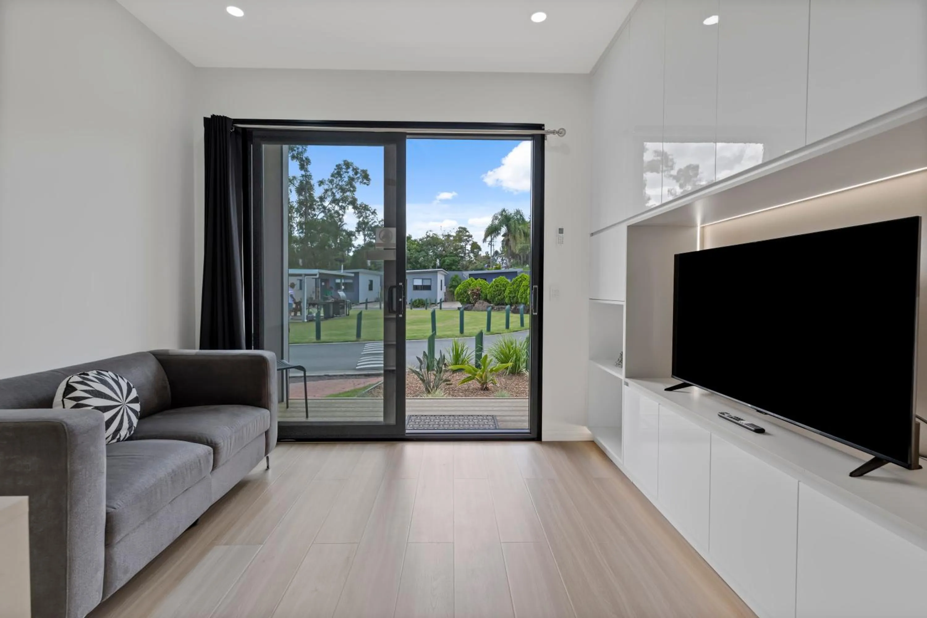 Communal lounge/ TV room in Yandina Caravan Park