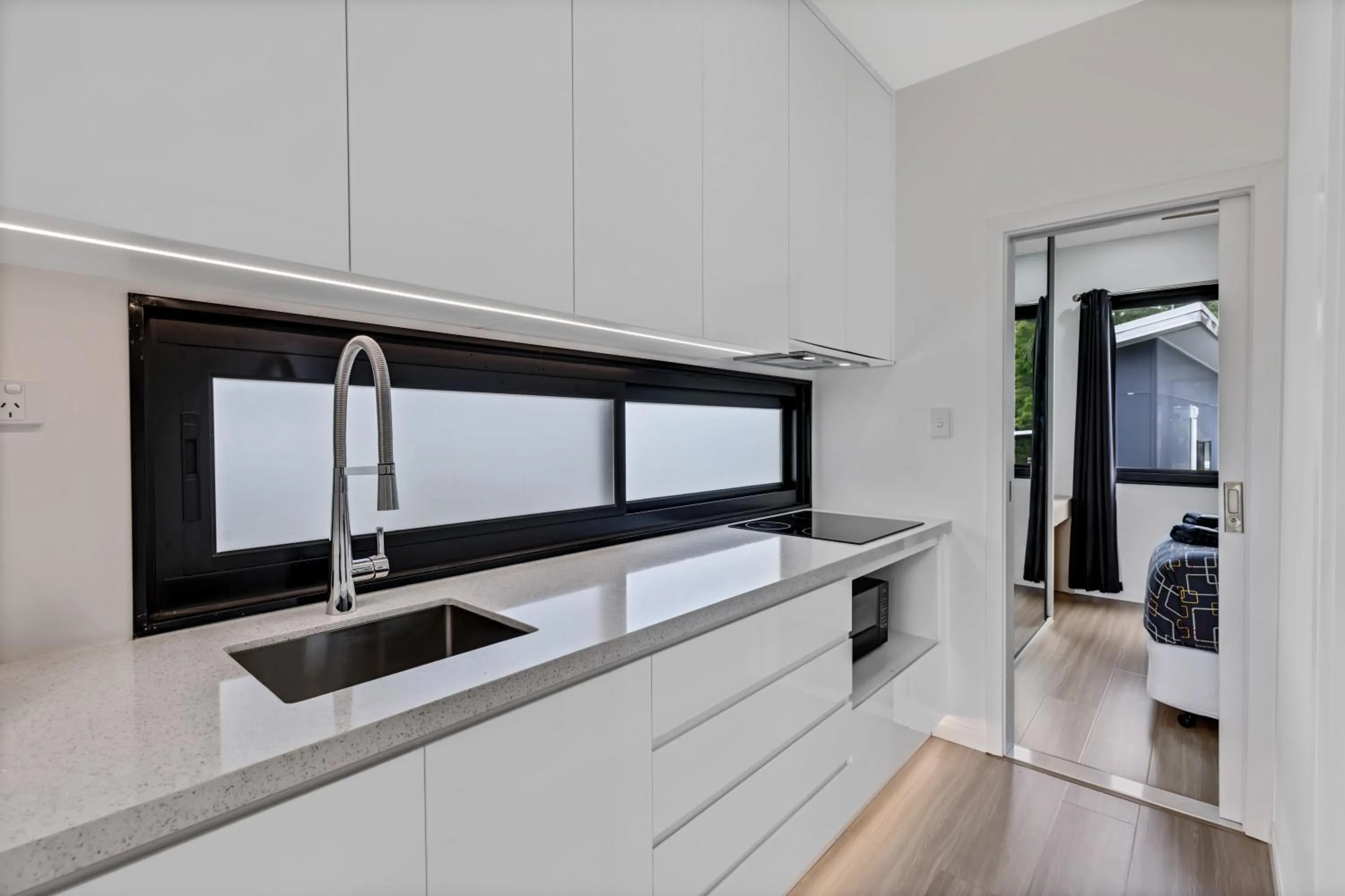 Kitchen or kitchenette in Yandina Caravan Park