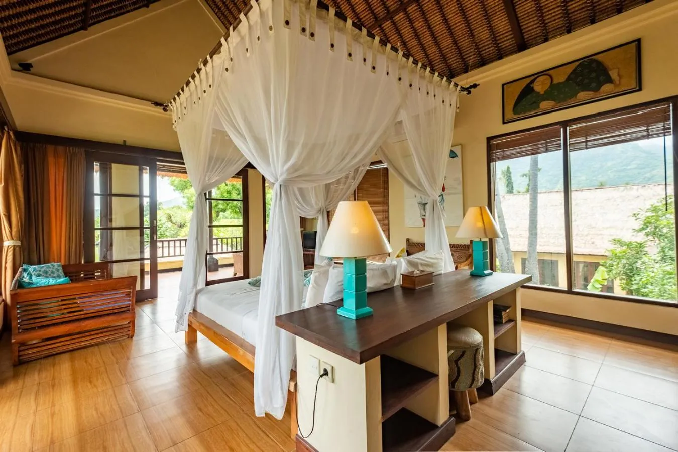 Bed in Amertha Bali Villas