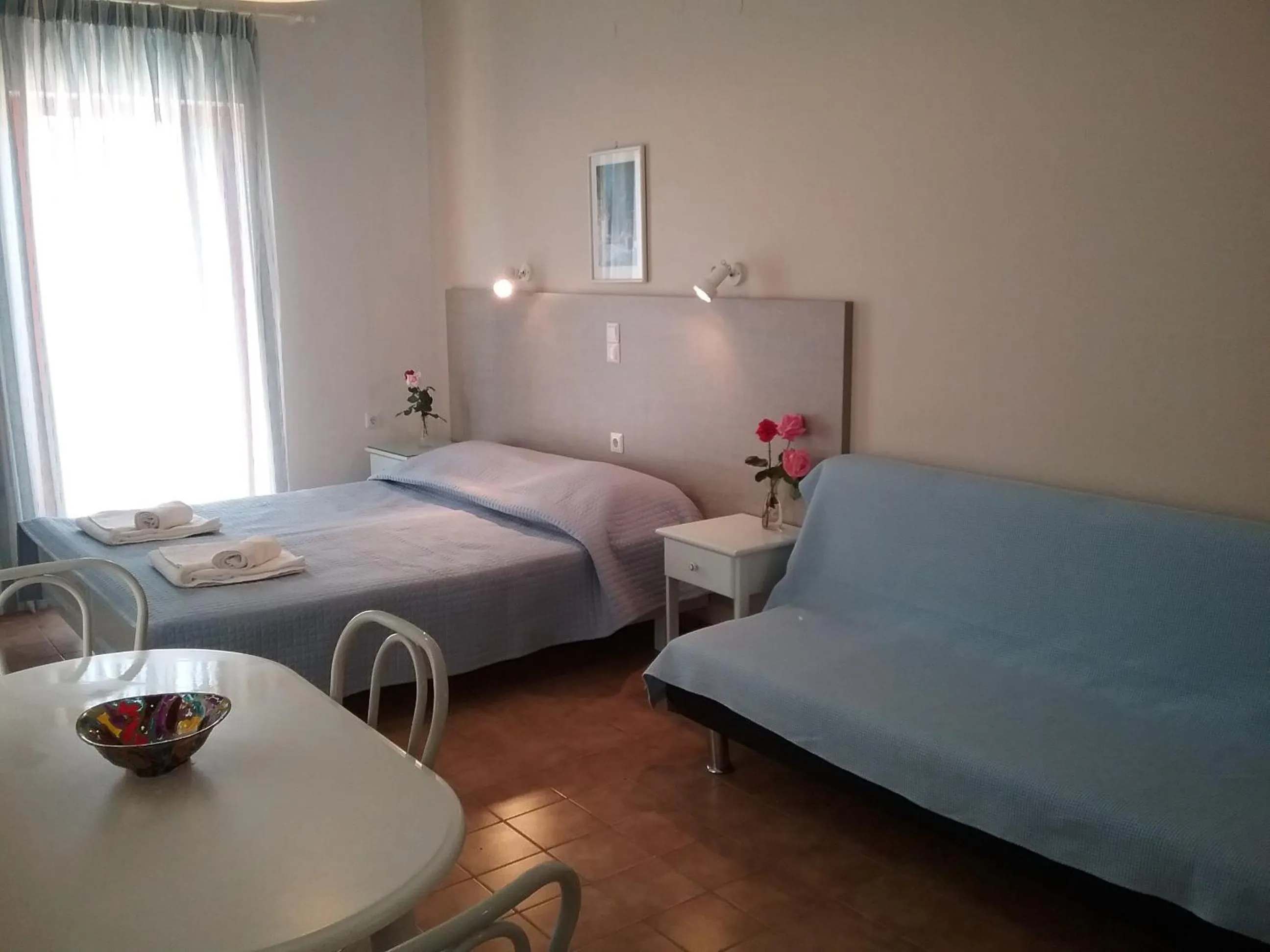Bed in Ilona Apartments Chania