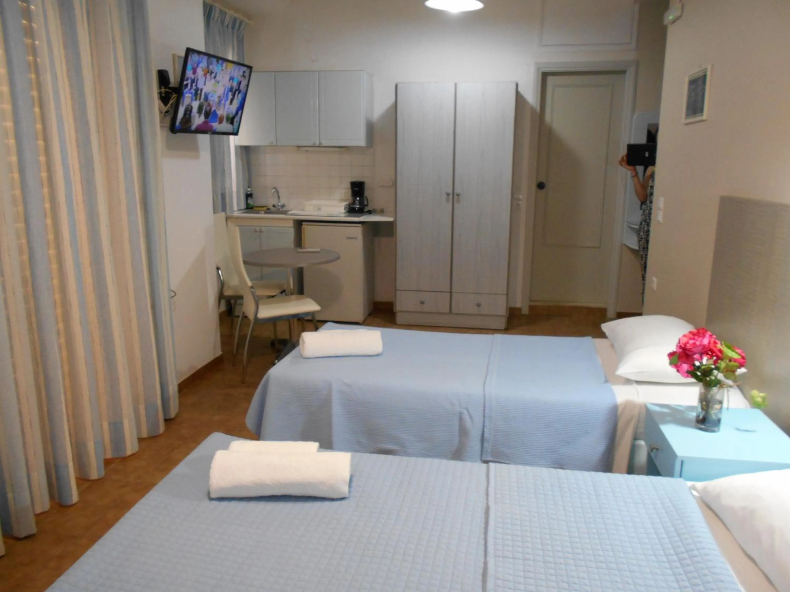Bed in Ilona Apartments Chania