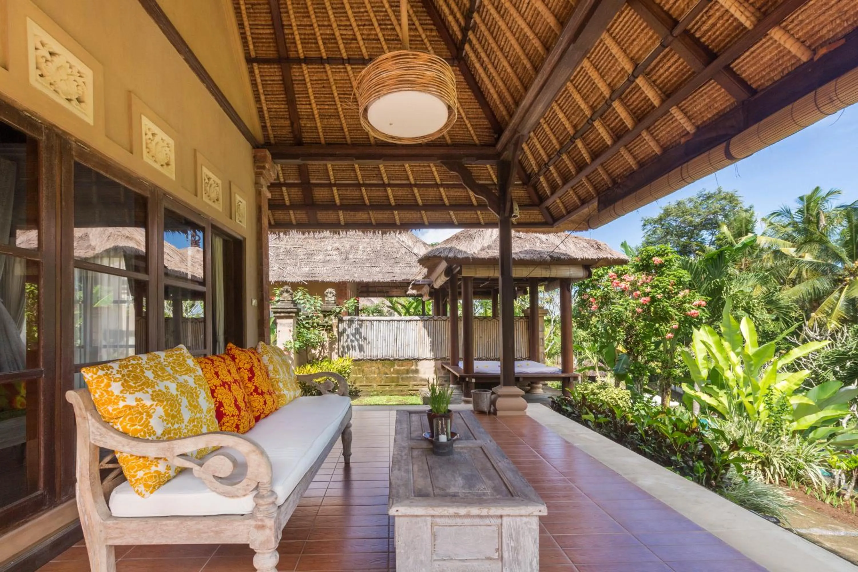 Seating area in Puri Taman Sari Resort