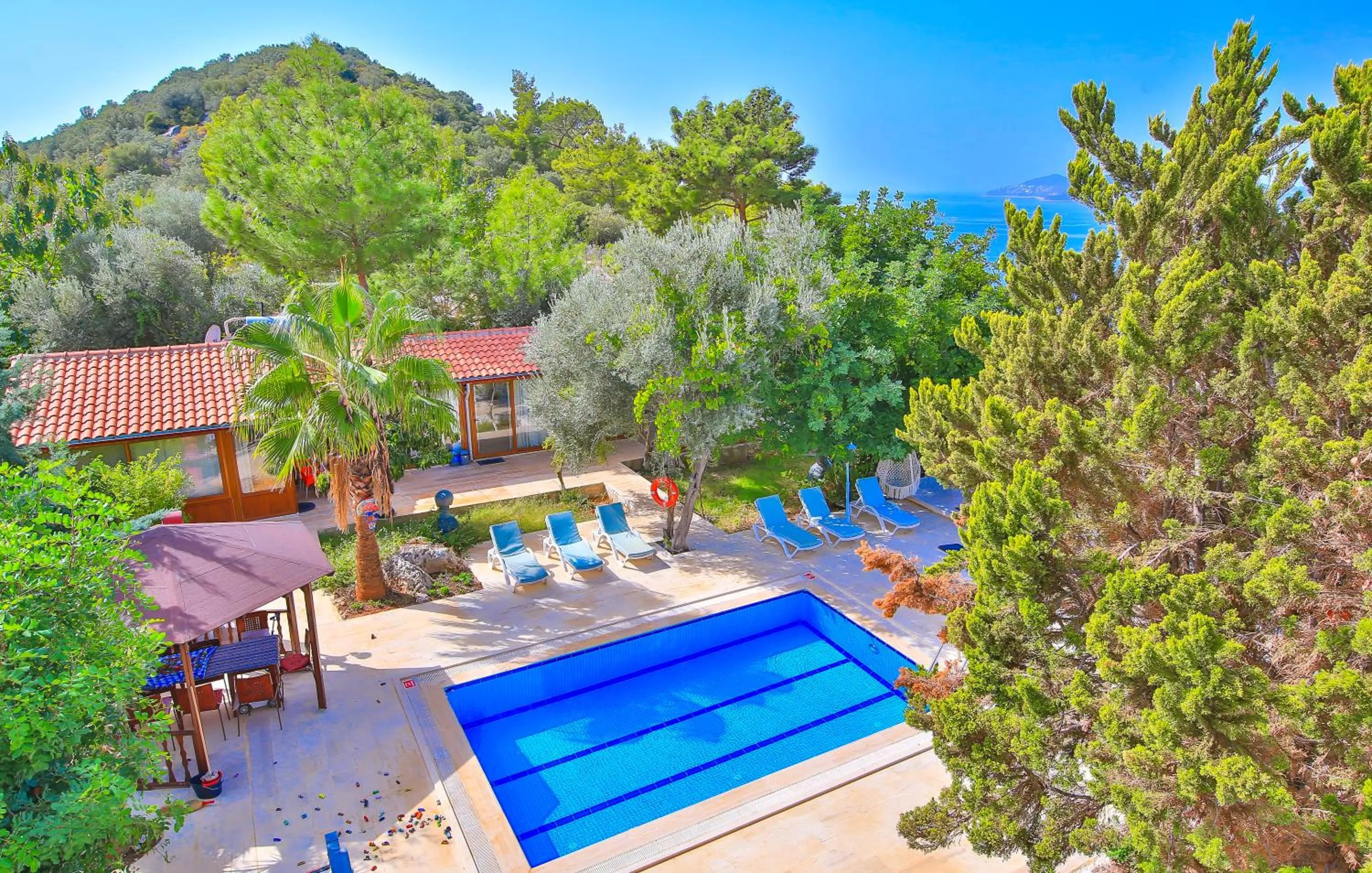 Swimming pool in Villa Dundar - Kas Apartments