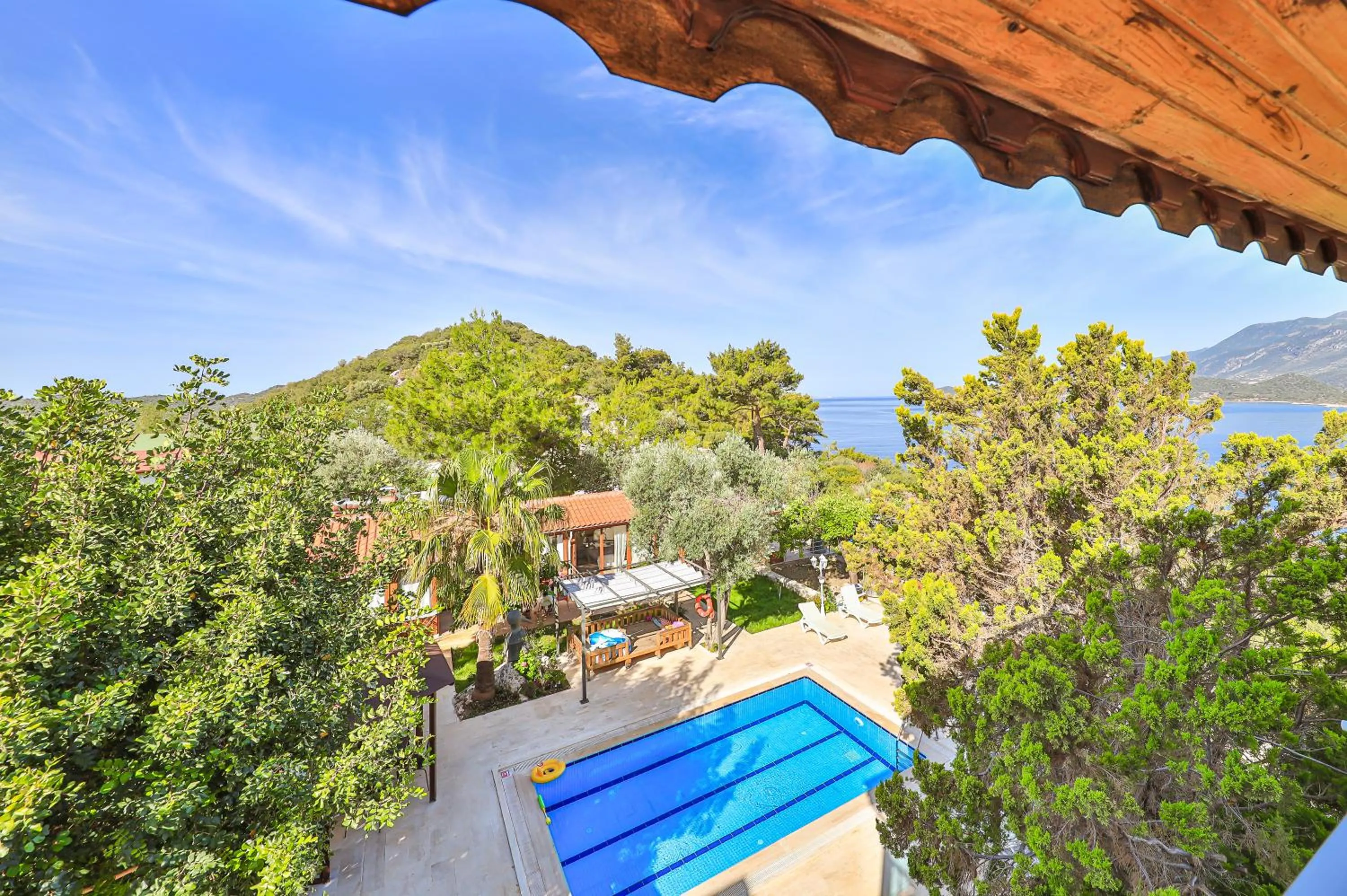 Pool view in Villa Dundar - Kas Apartments