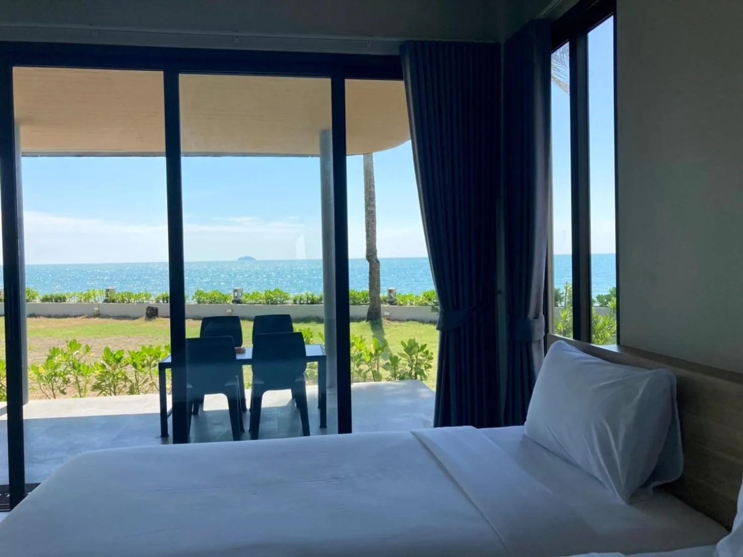 View (from property/room), Bed in Rayong Chalet Resort