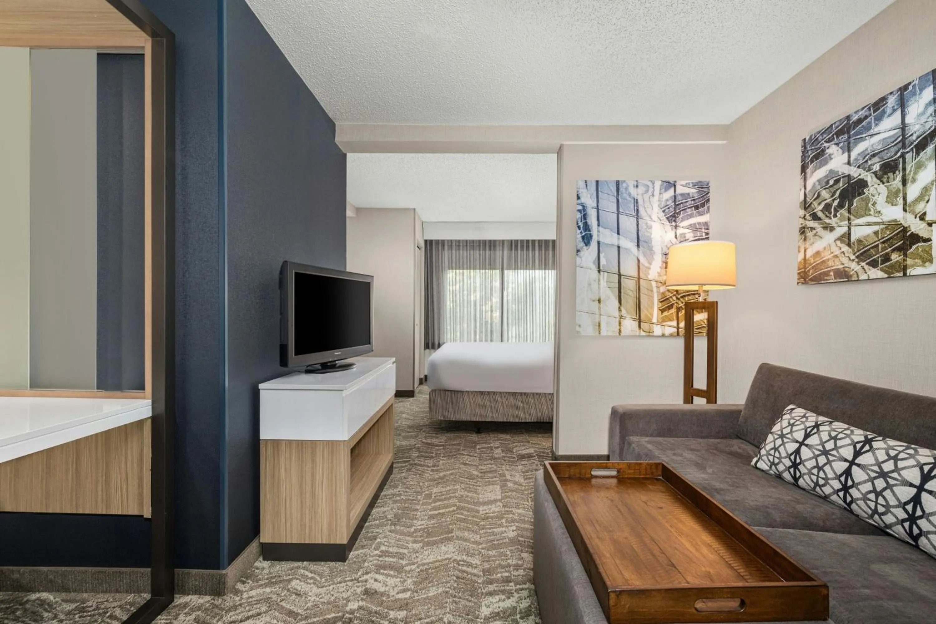 Bedroom, Bed in SpringHill Suites Minneapolis Eden Prairie