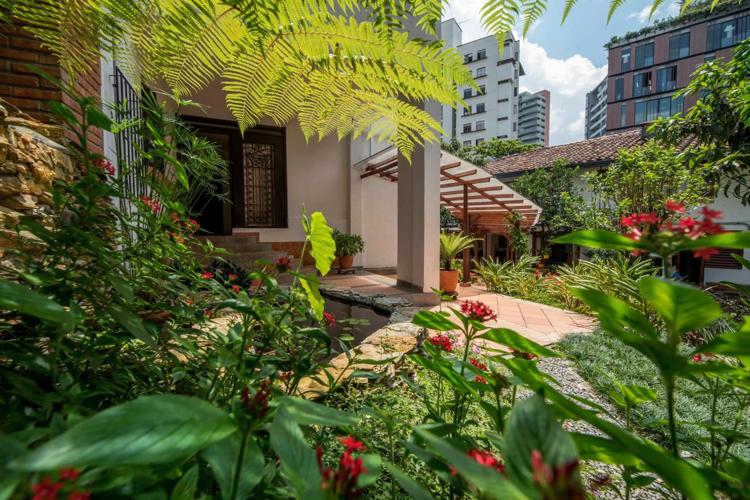 Garden in La Campana Hotel Boutique