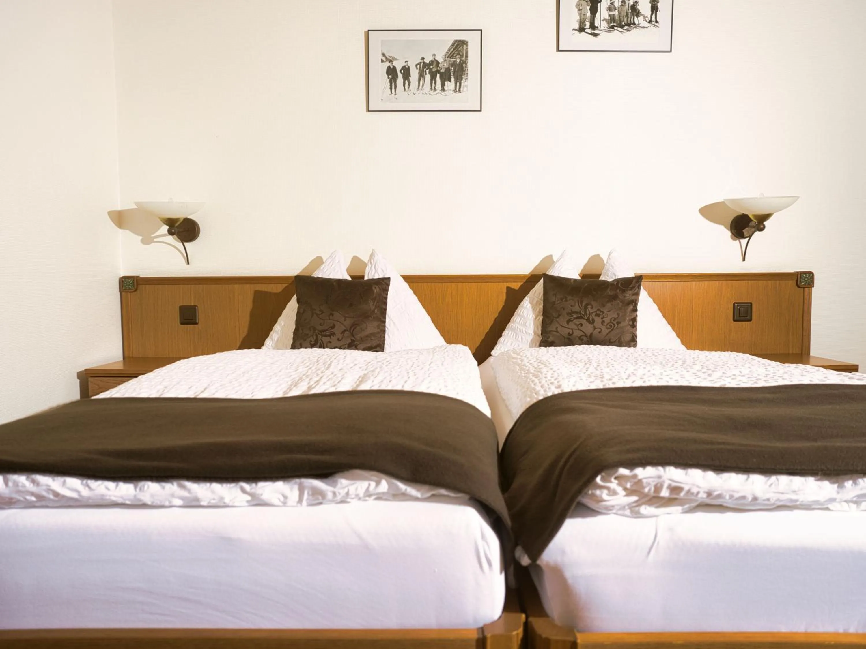 Bed in Hotel Massa