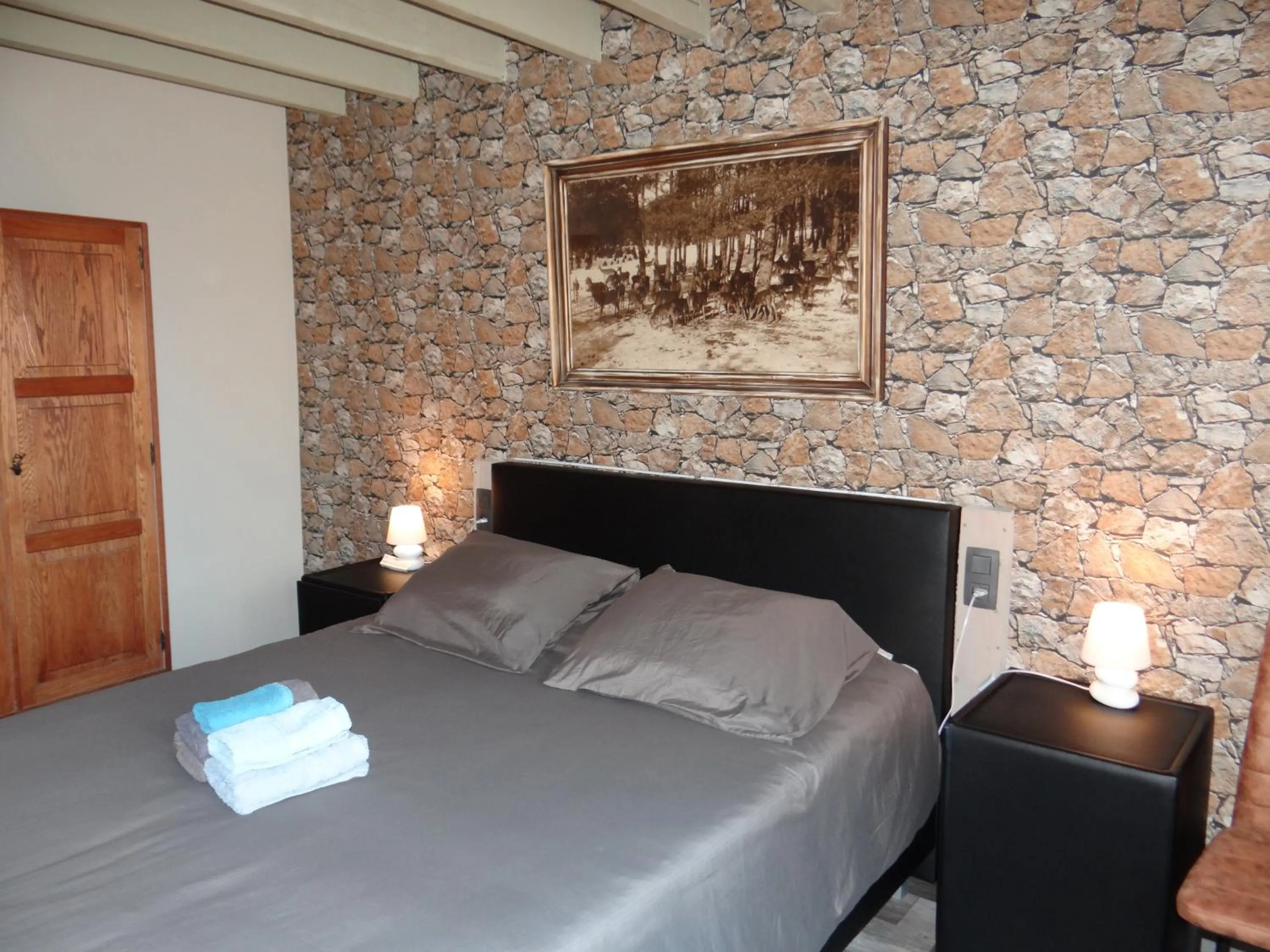 Bed in B&B Le bruissement